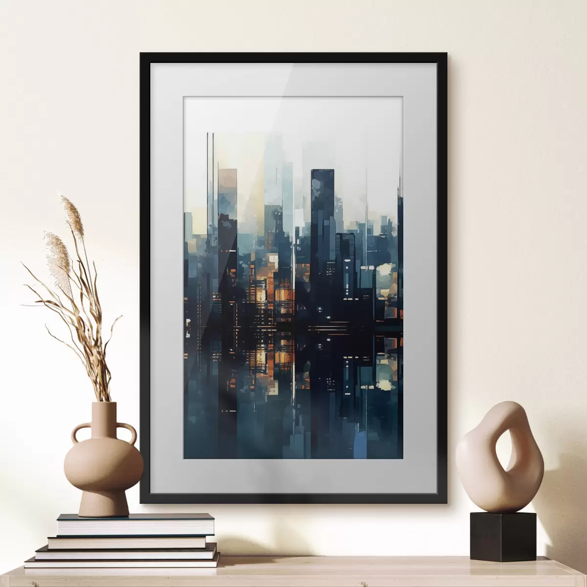 Poster Atardecer en una gran ciudad f47676