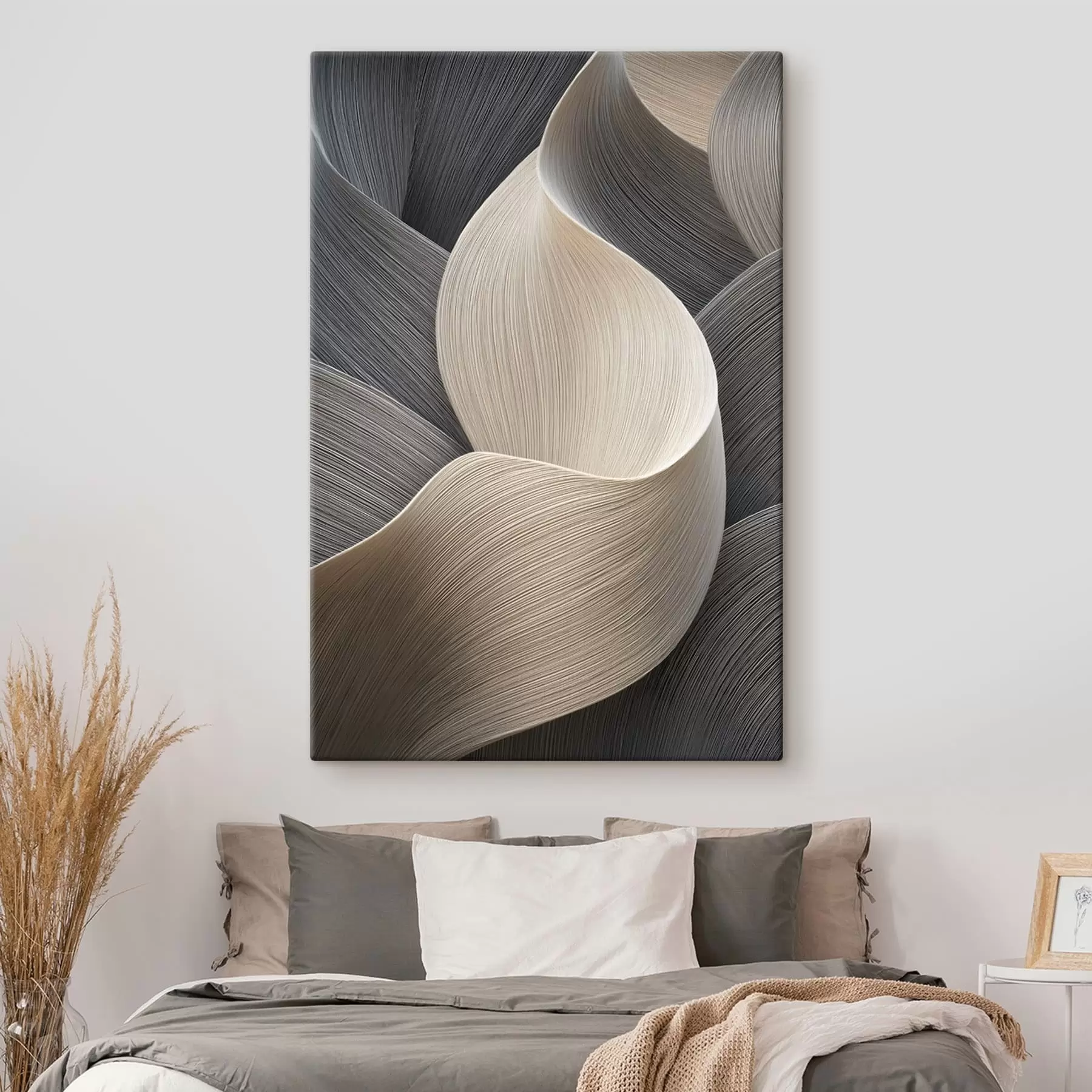 murales de pared ondas abstractas con imitación de volumen s47697