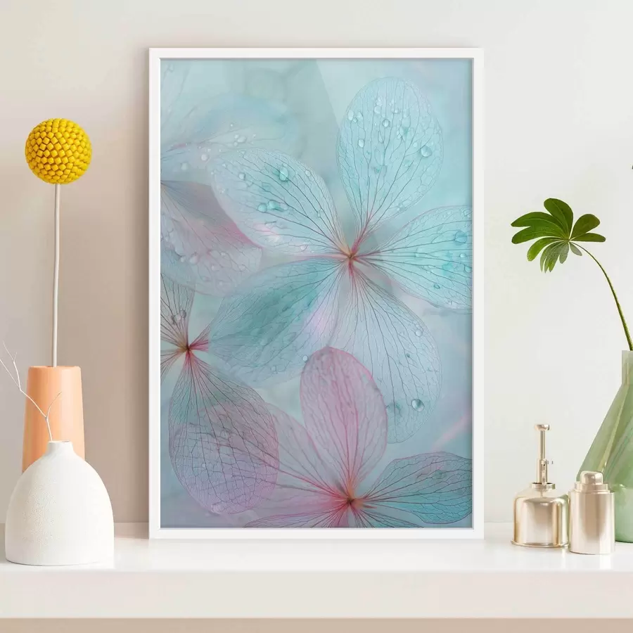 murales de pared flores con venas bajo el agua f47694