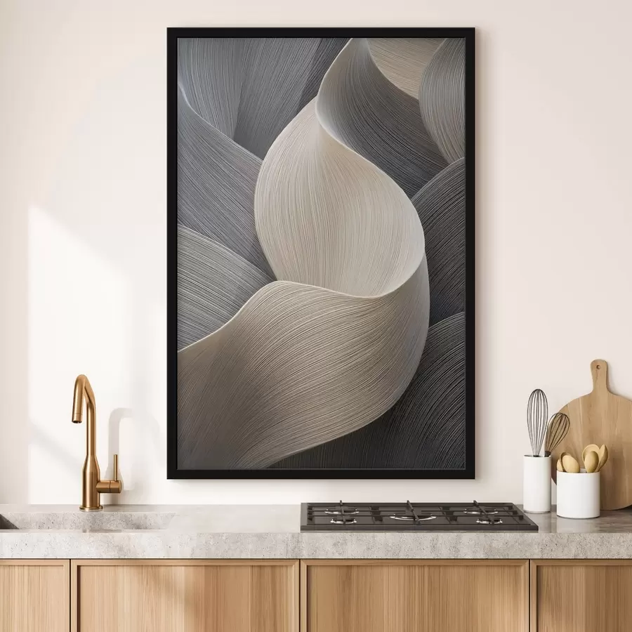 murales de pared ondas abstractas con imitación de volumen f47697