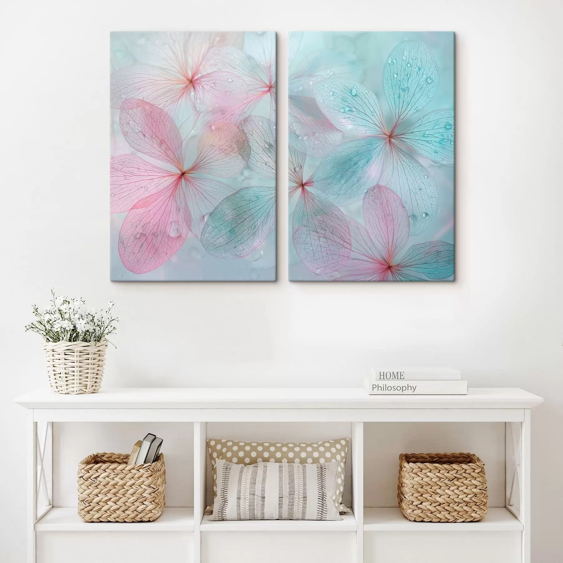 murales de pared flores bajo el agua m01282