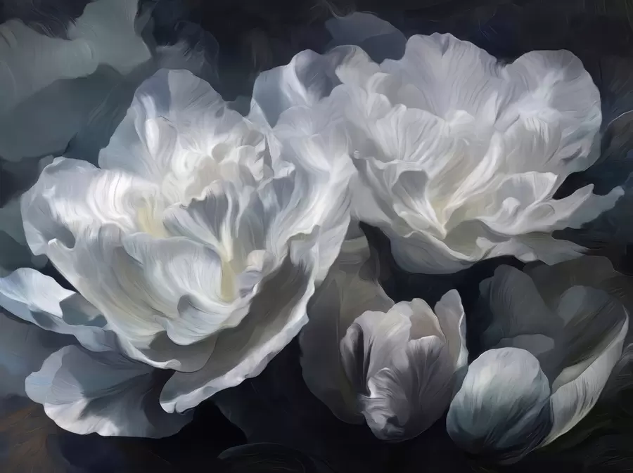 murales de pared Pétalos lujosos w05039