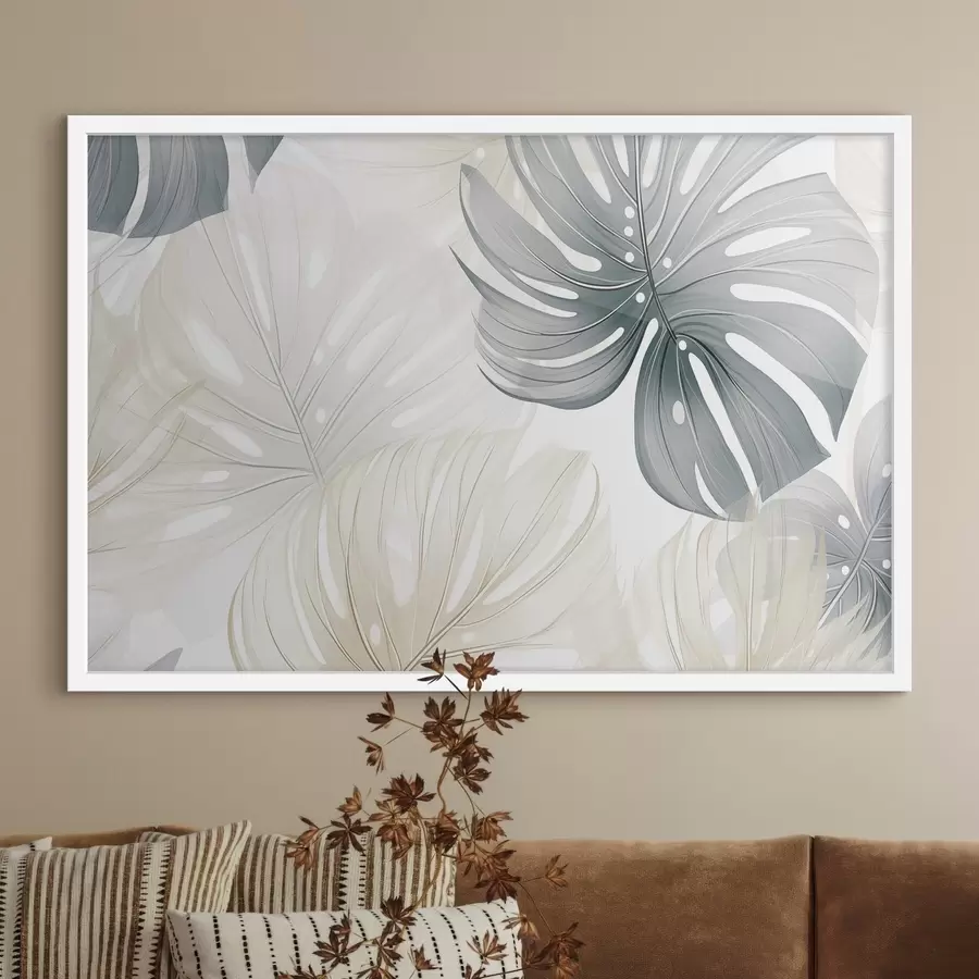 murales de pared Hojas tropicales f47698