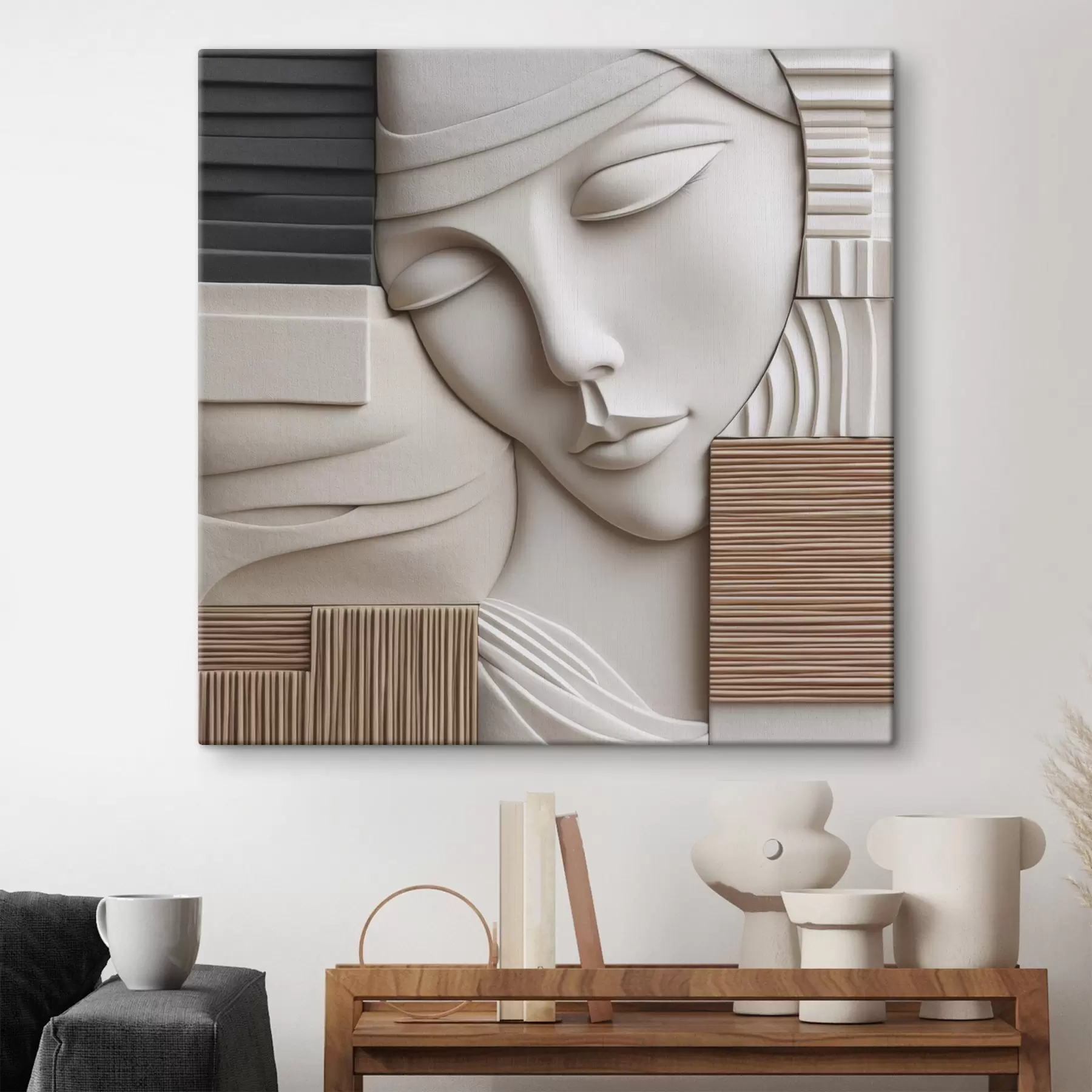 murales de pared Retrato abstracto s47709