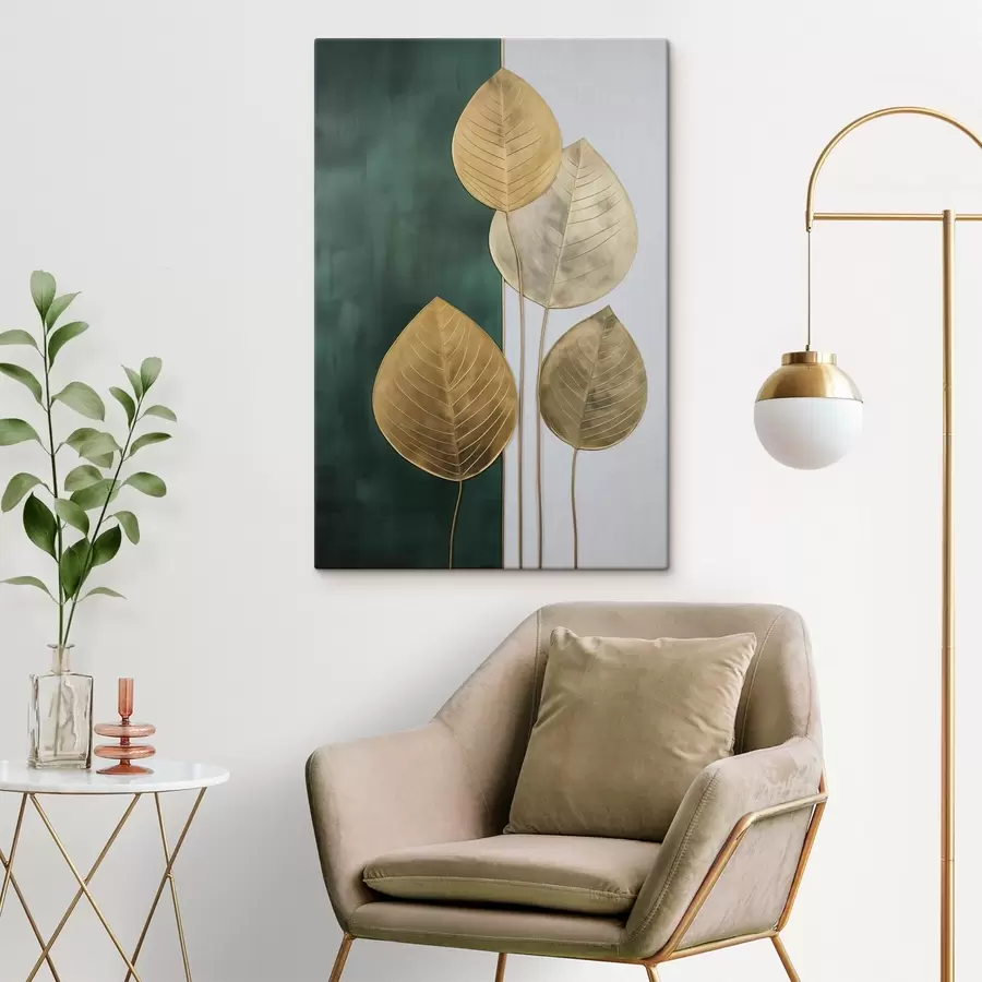 murales de pared Hojas abstractas s47718