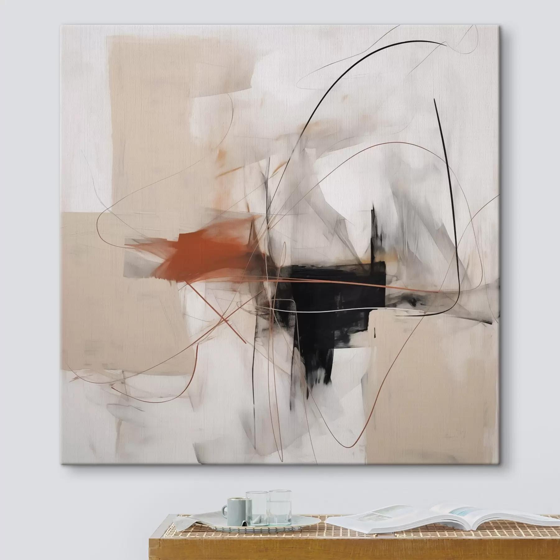 murales de pared Abstracción caótica s47724