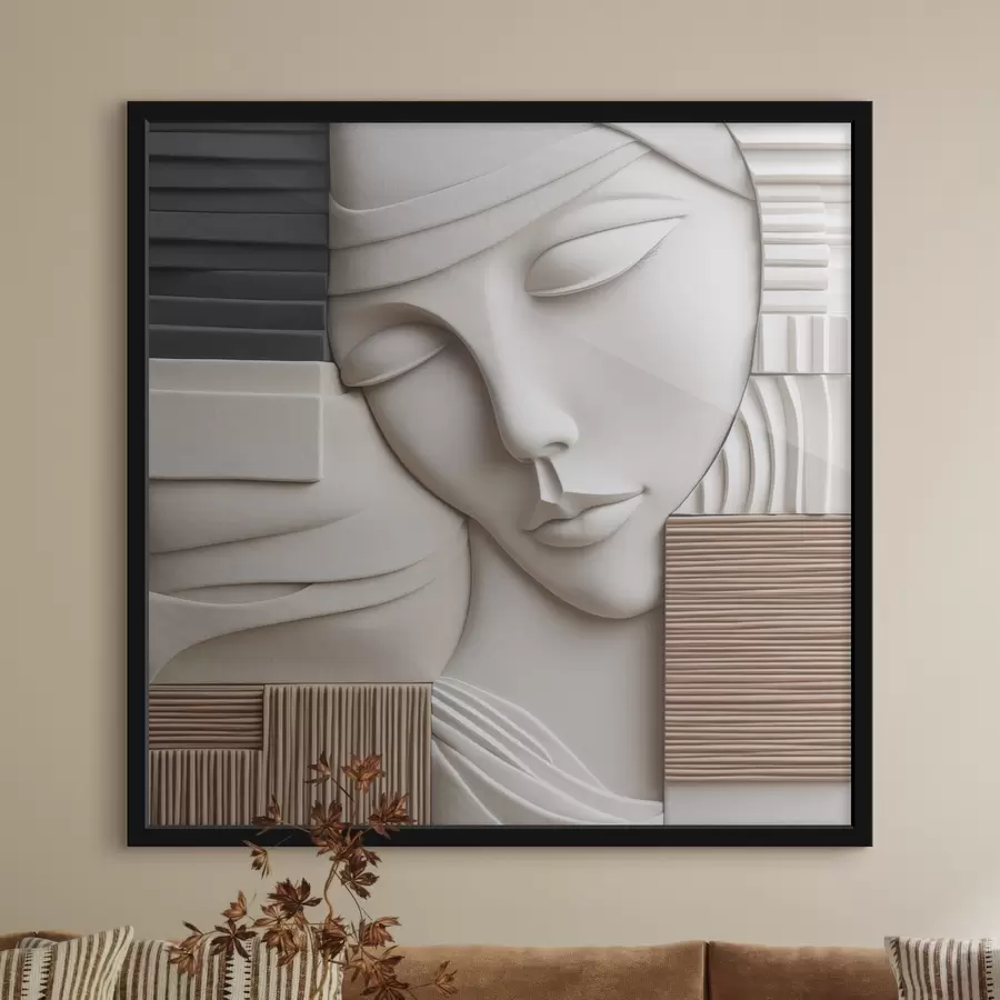 murales de pared Retrato abstracto f47709
