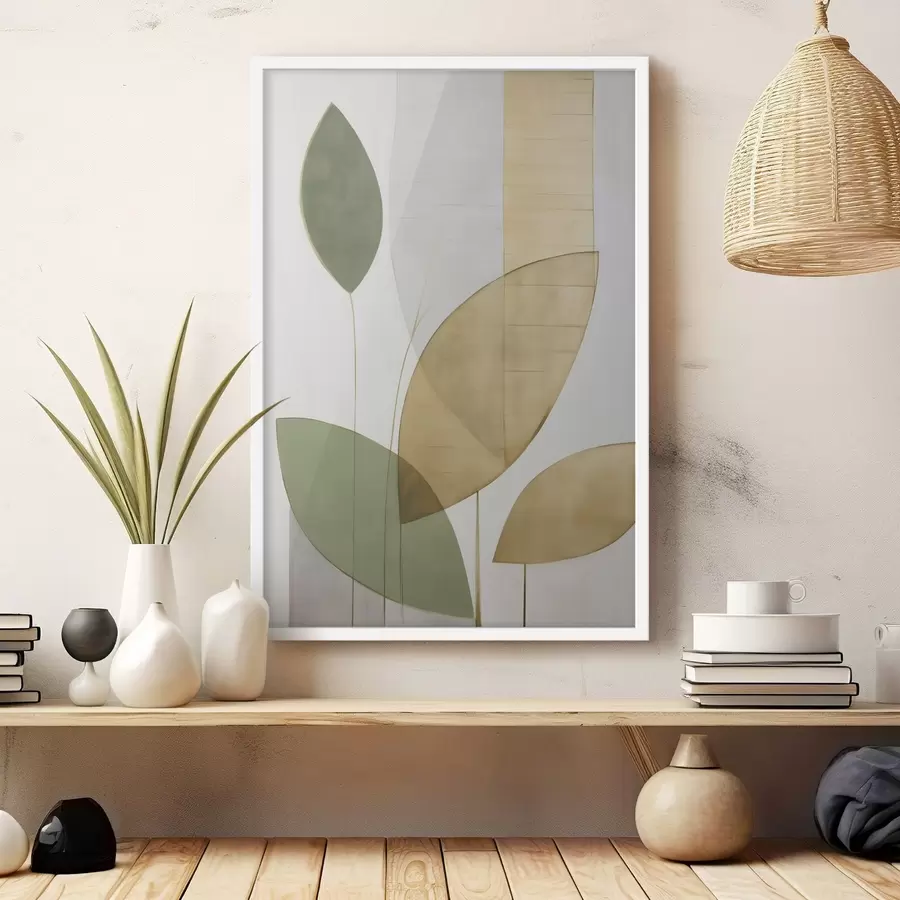 murales de pared Abstracción con follaje f47714