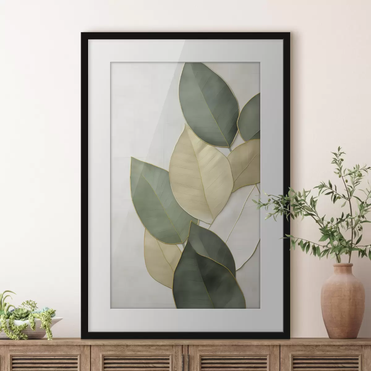 Poster Hojas abstractas f47717