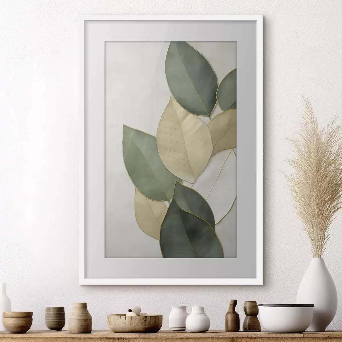 Poster Hojas abstractas f47717