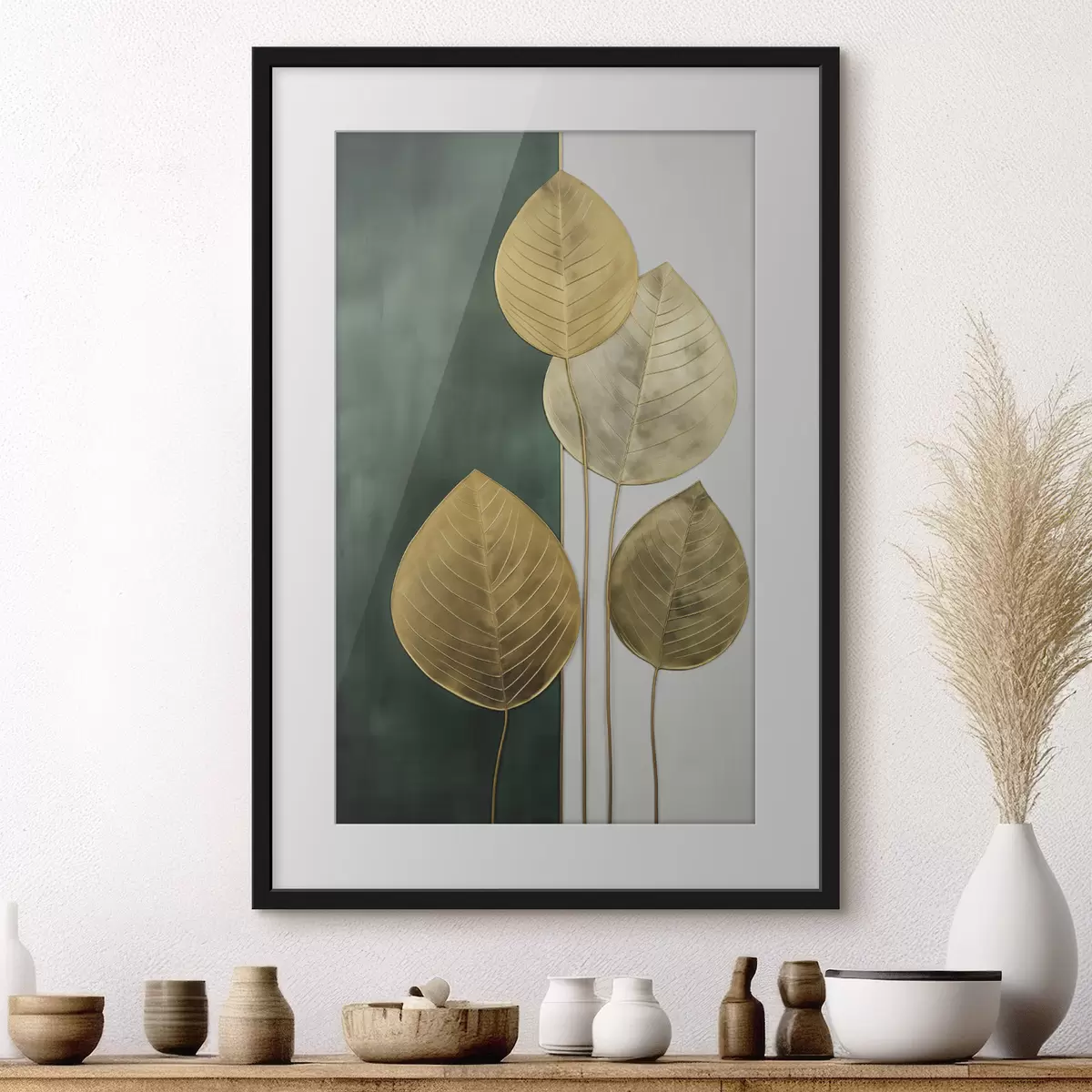 Poster Hojas abstractas f47718