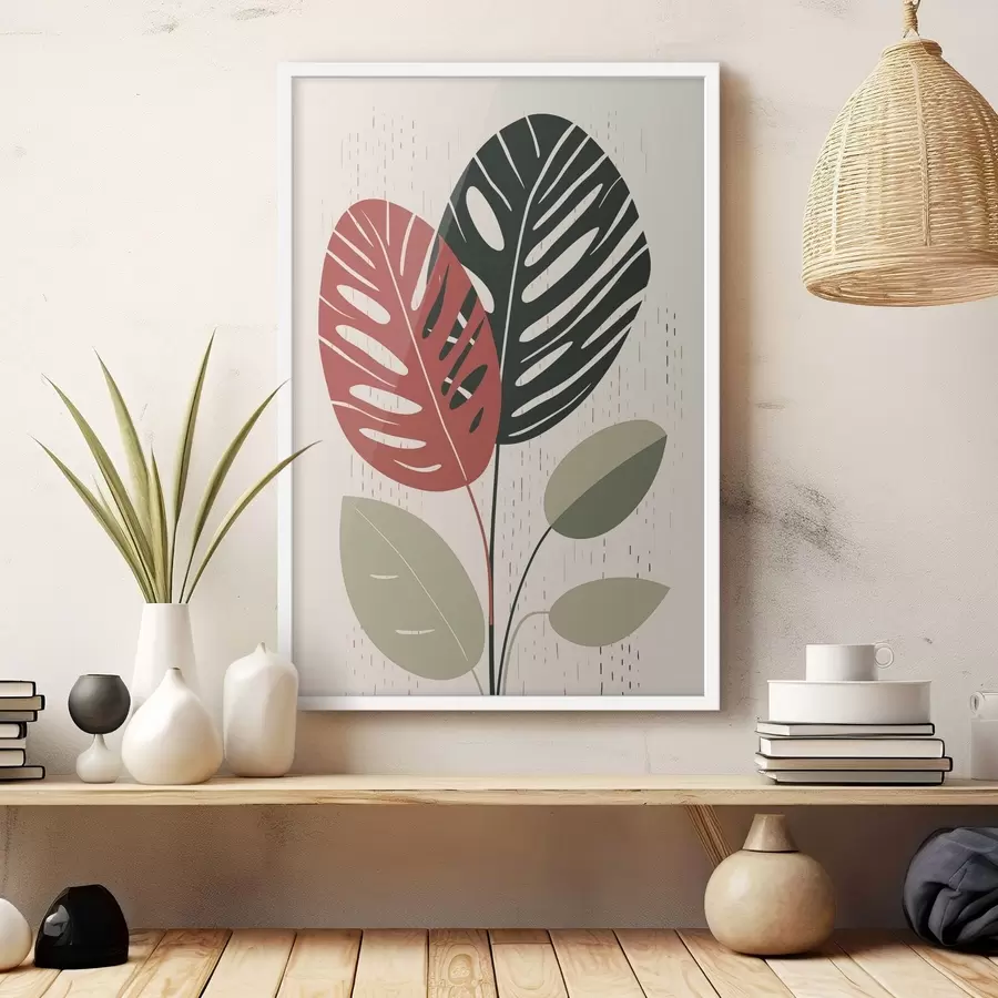 murales de pared Hojas tropicales f47728
