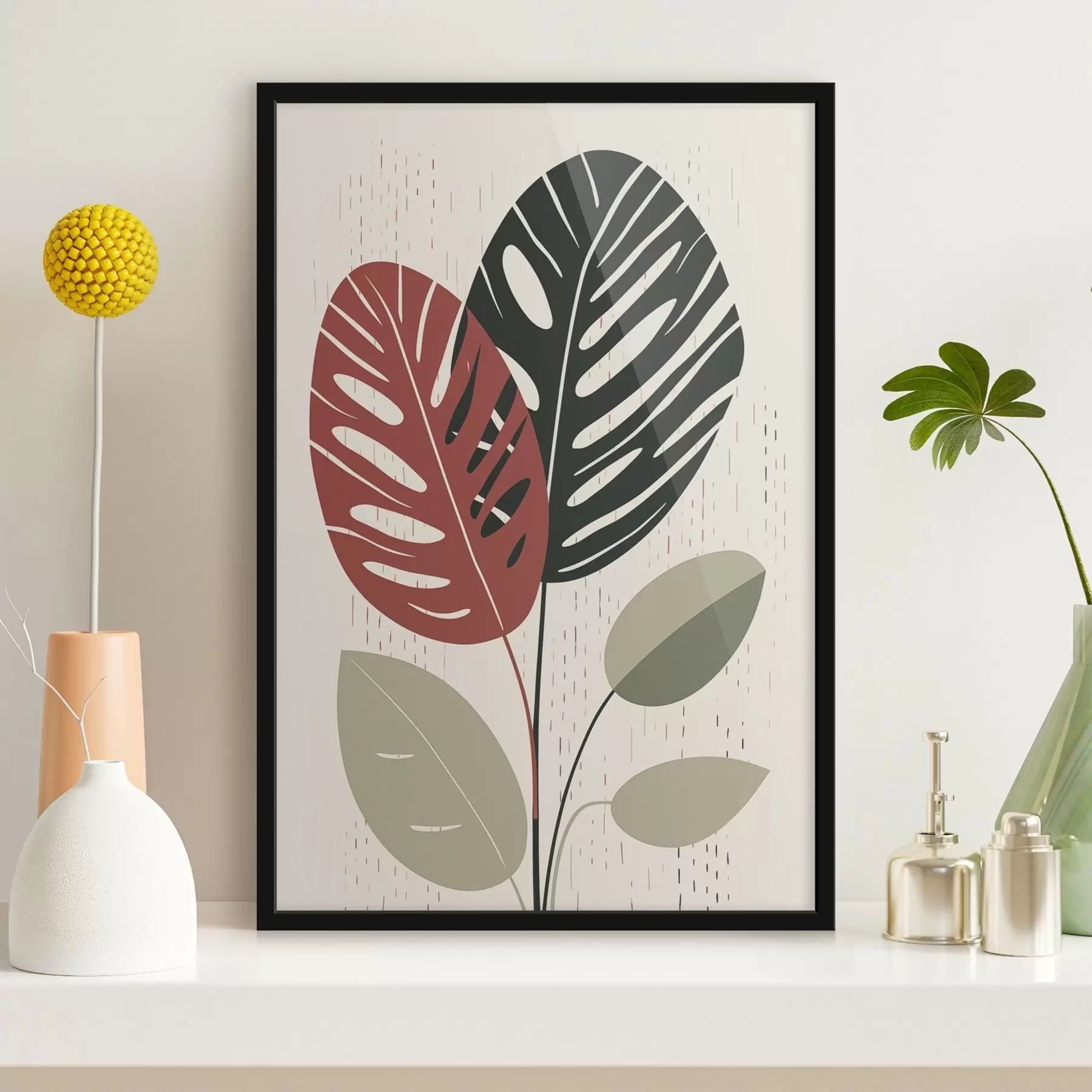 murales de pared Hojas tropicales f47728