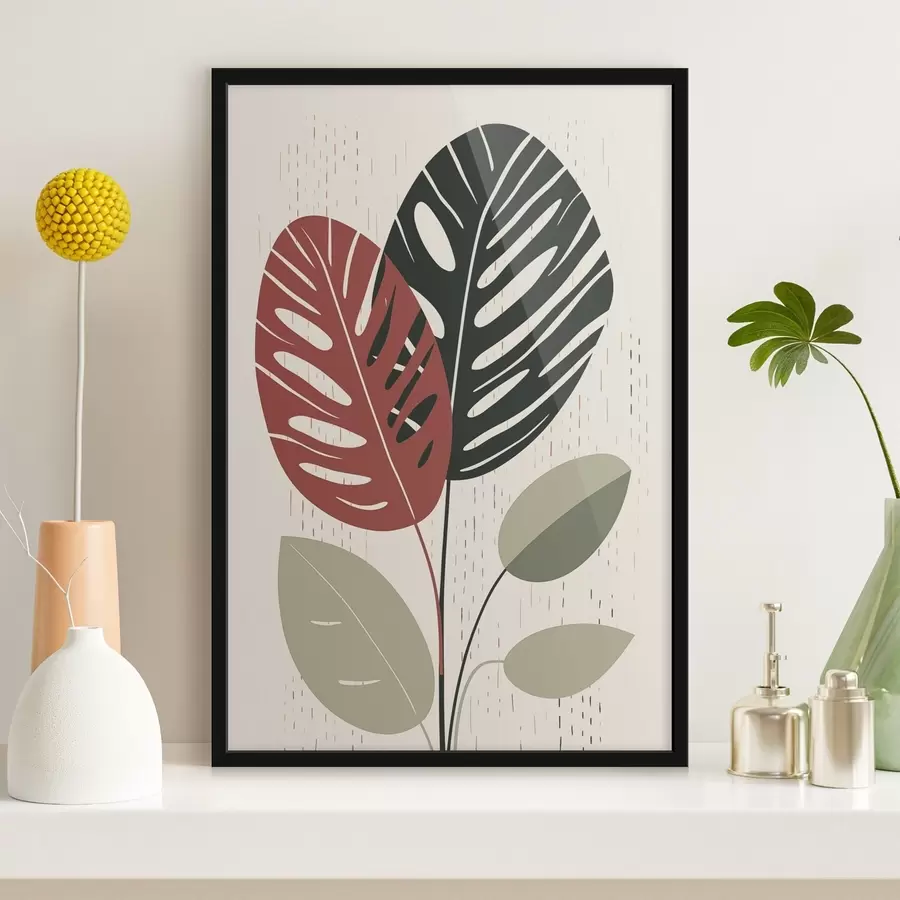 murales de pared Hojas tropicales f47728