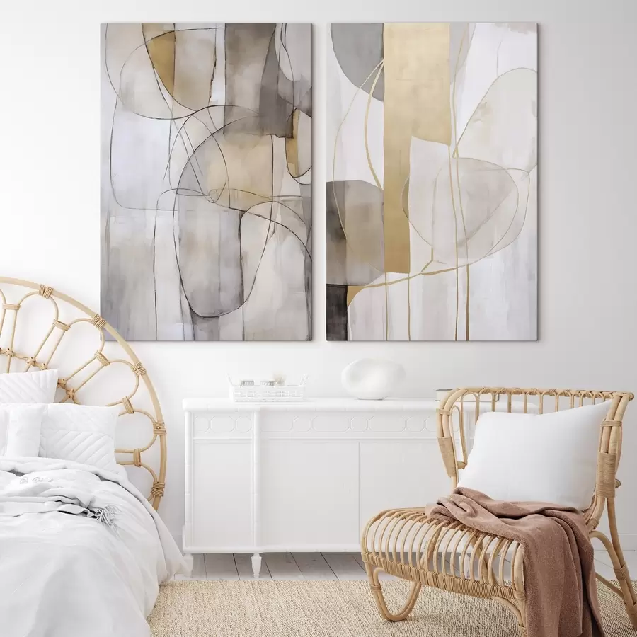 murales de pared Abstracción imitación de la pintura m01294