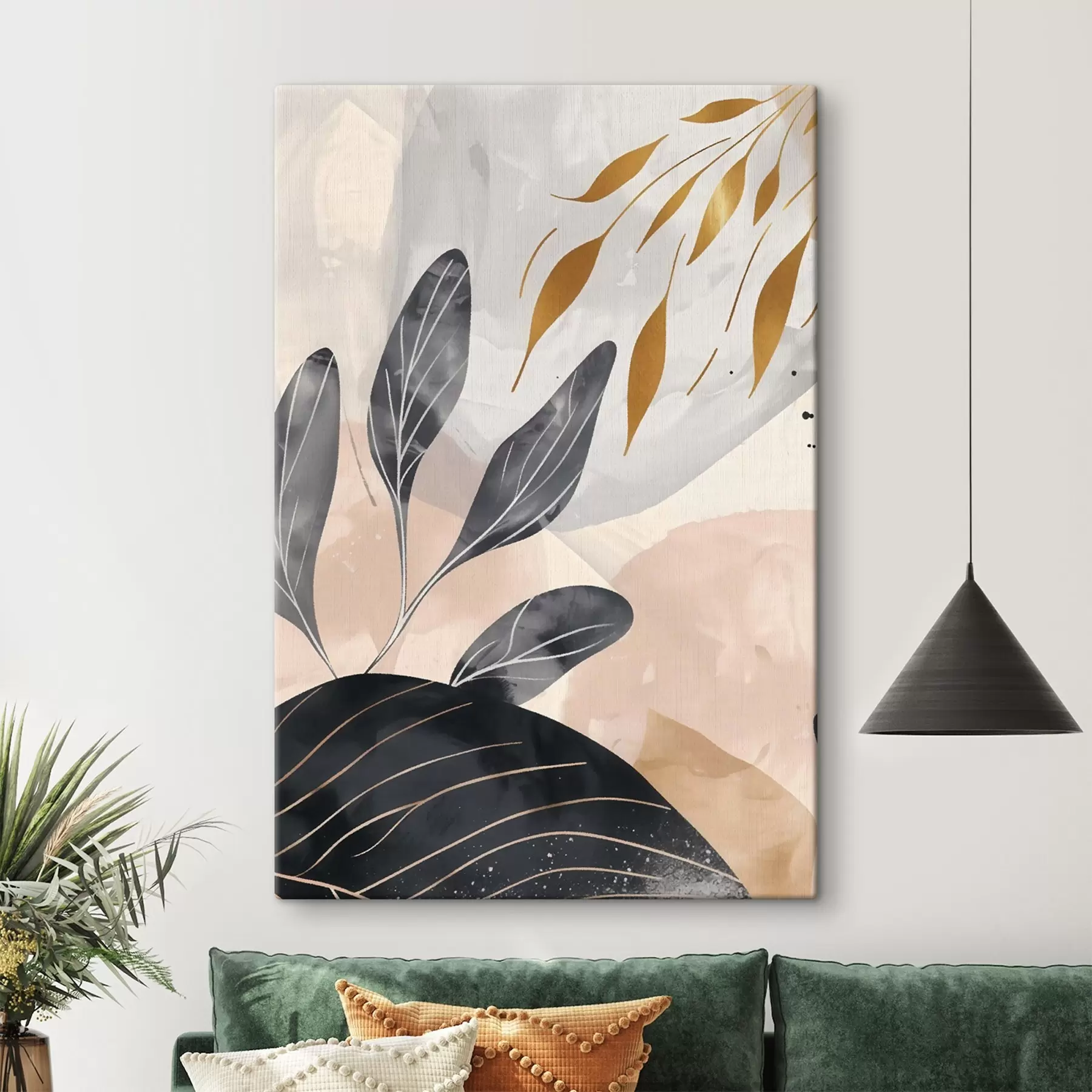 murales de pared Abstracción floral s47743