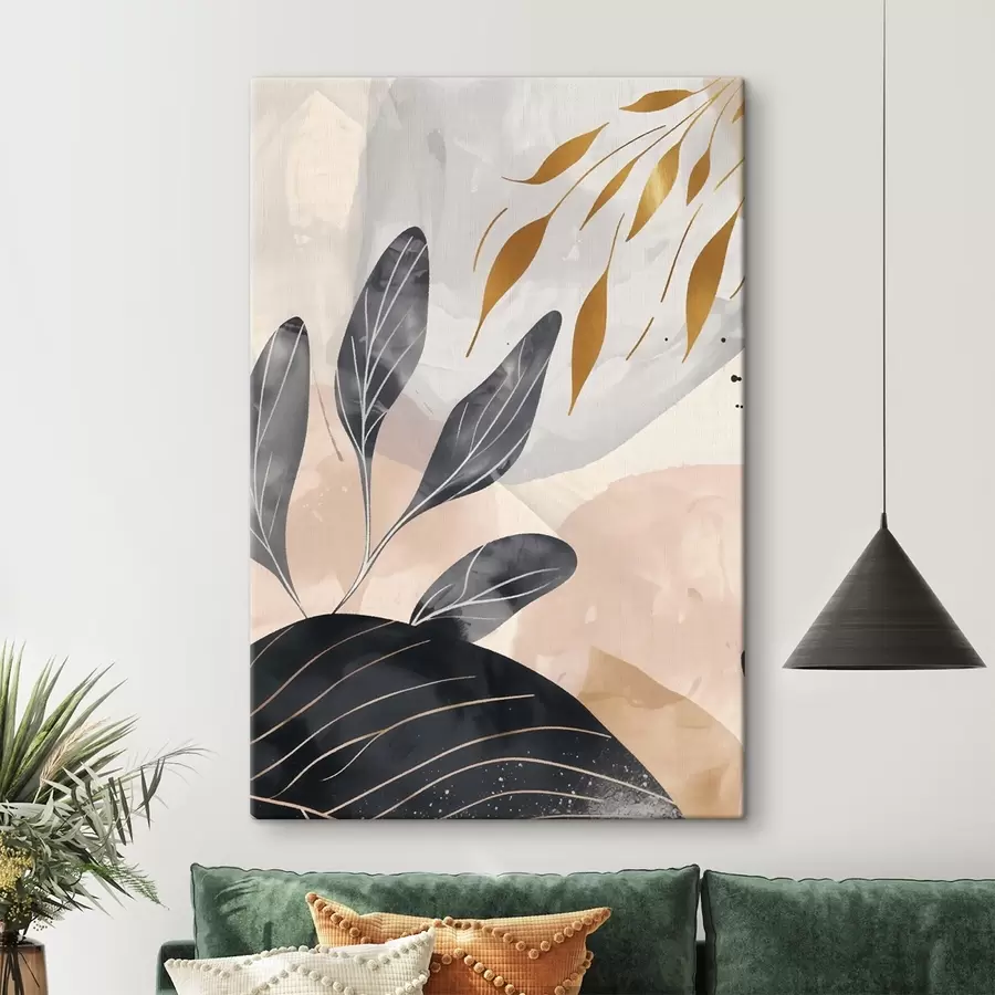 murales de pared Abstracción floral s47743