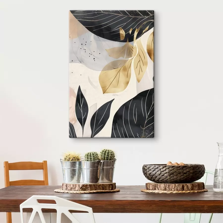 murales de pared Ramitas y hojas abstractas s47744