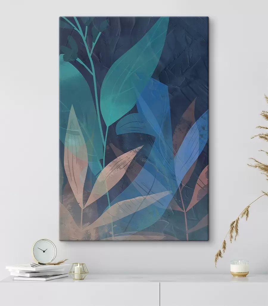 murales de pared Ramitas y hojas abstractas s47748