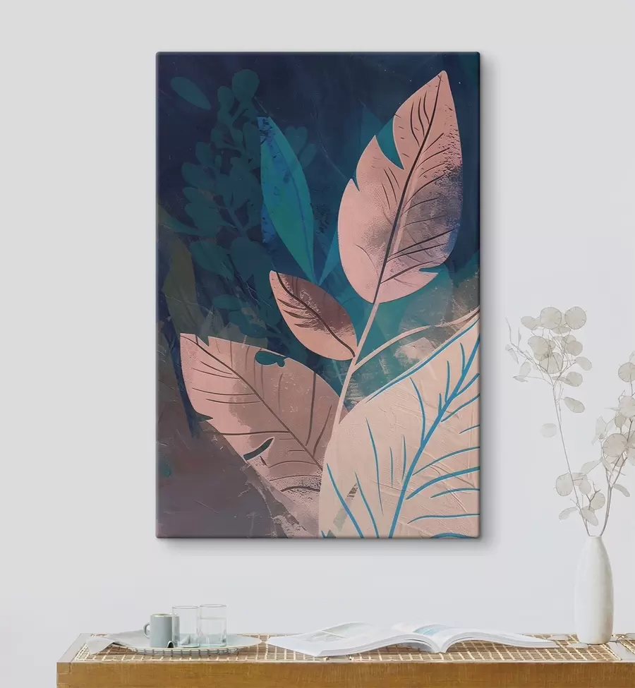 murales de pared Ramitas y hojas, abstracción s47749