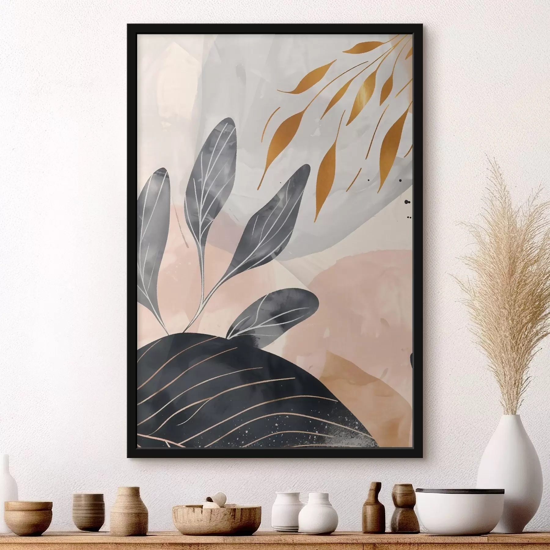 murales de pared Abstracción floral f47743