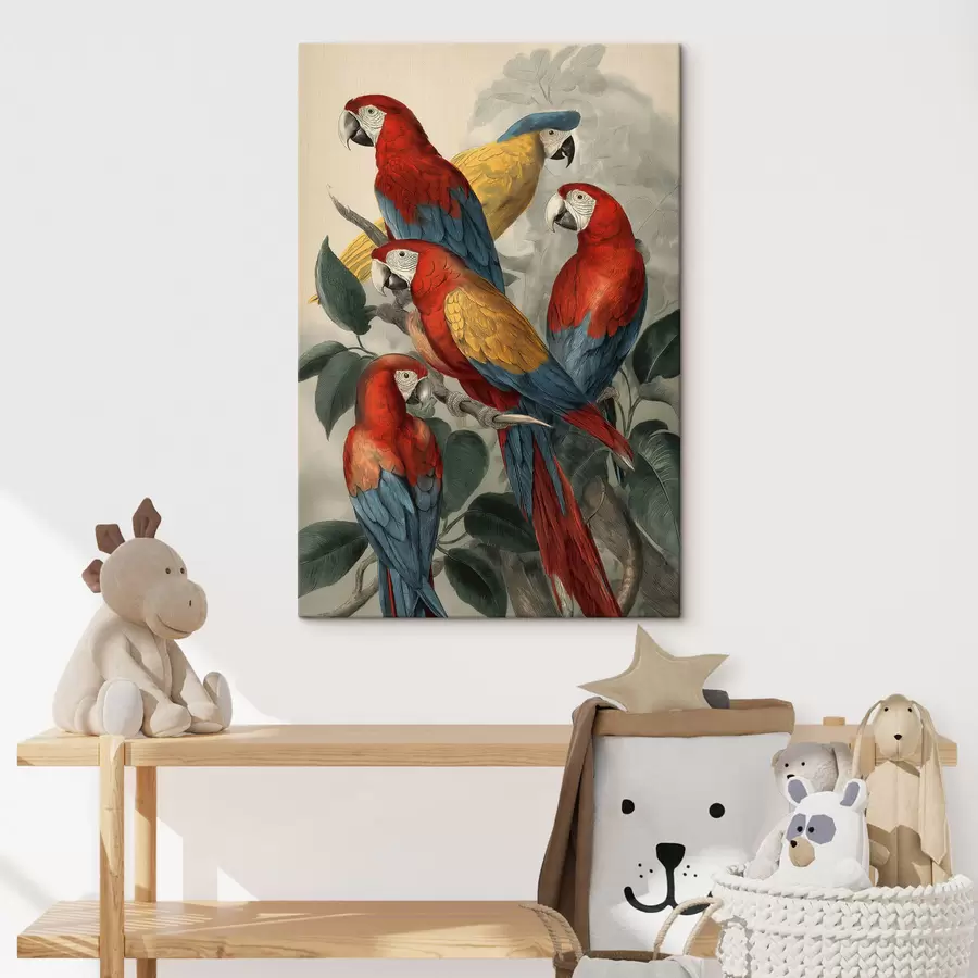 murales de pared Loros antiguos s47730