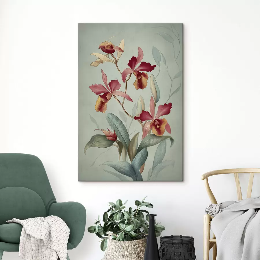 murales de pared Flores de época s47732