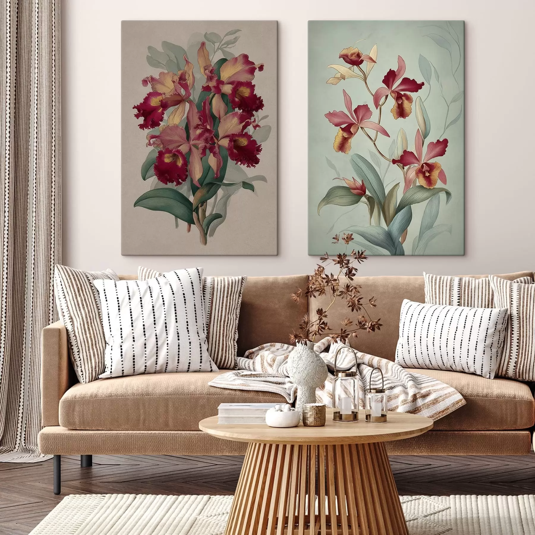 murales de pared Flores de época m01303