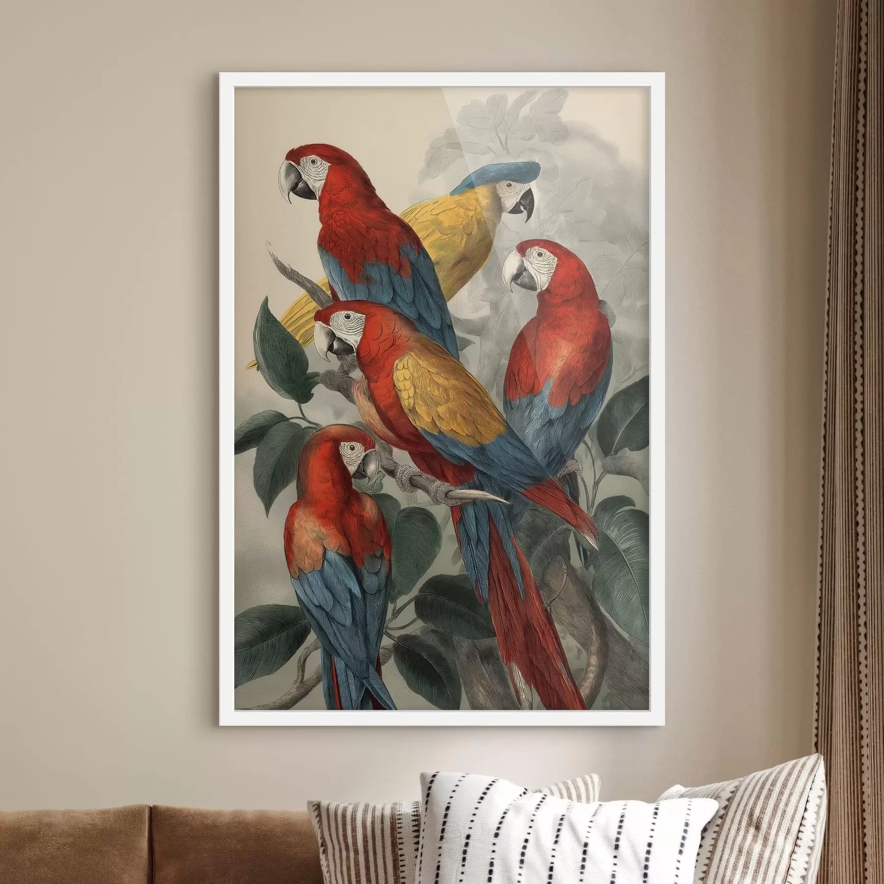 murales de pared Loros antiguos f47730