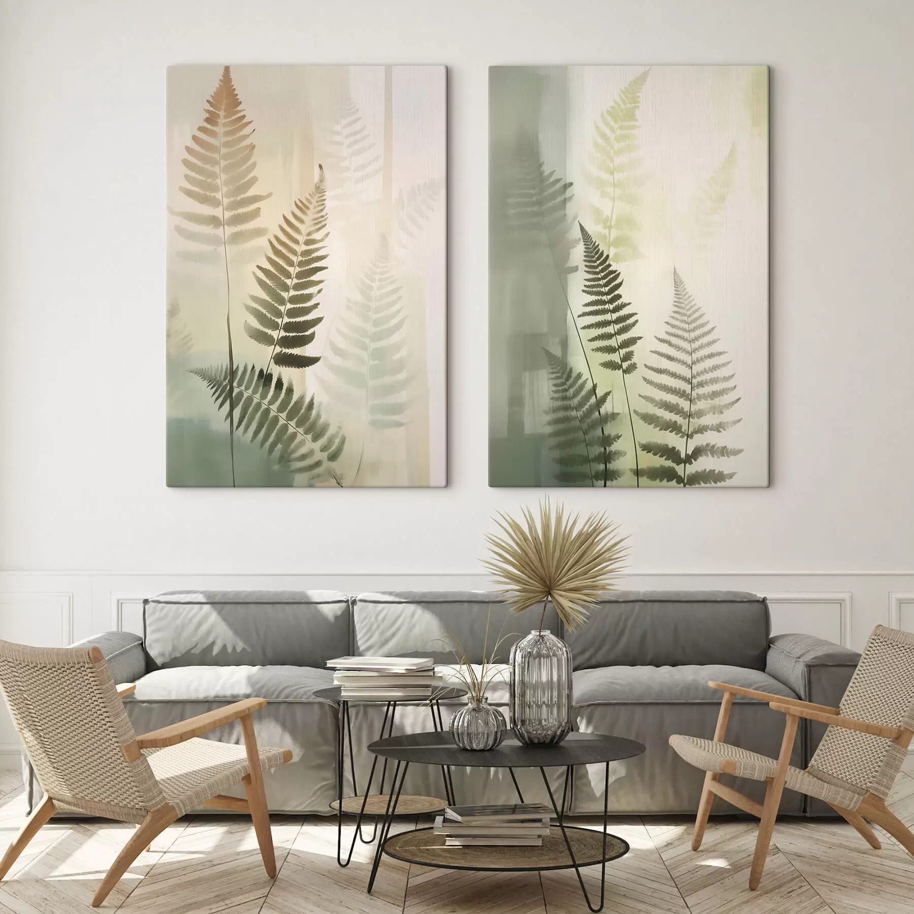 murales de pared Hojas de helecho m01265