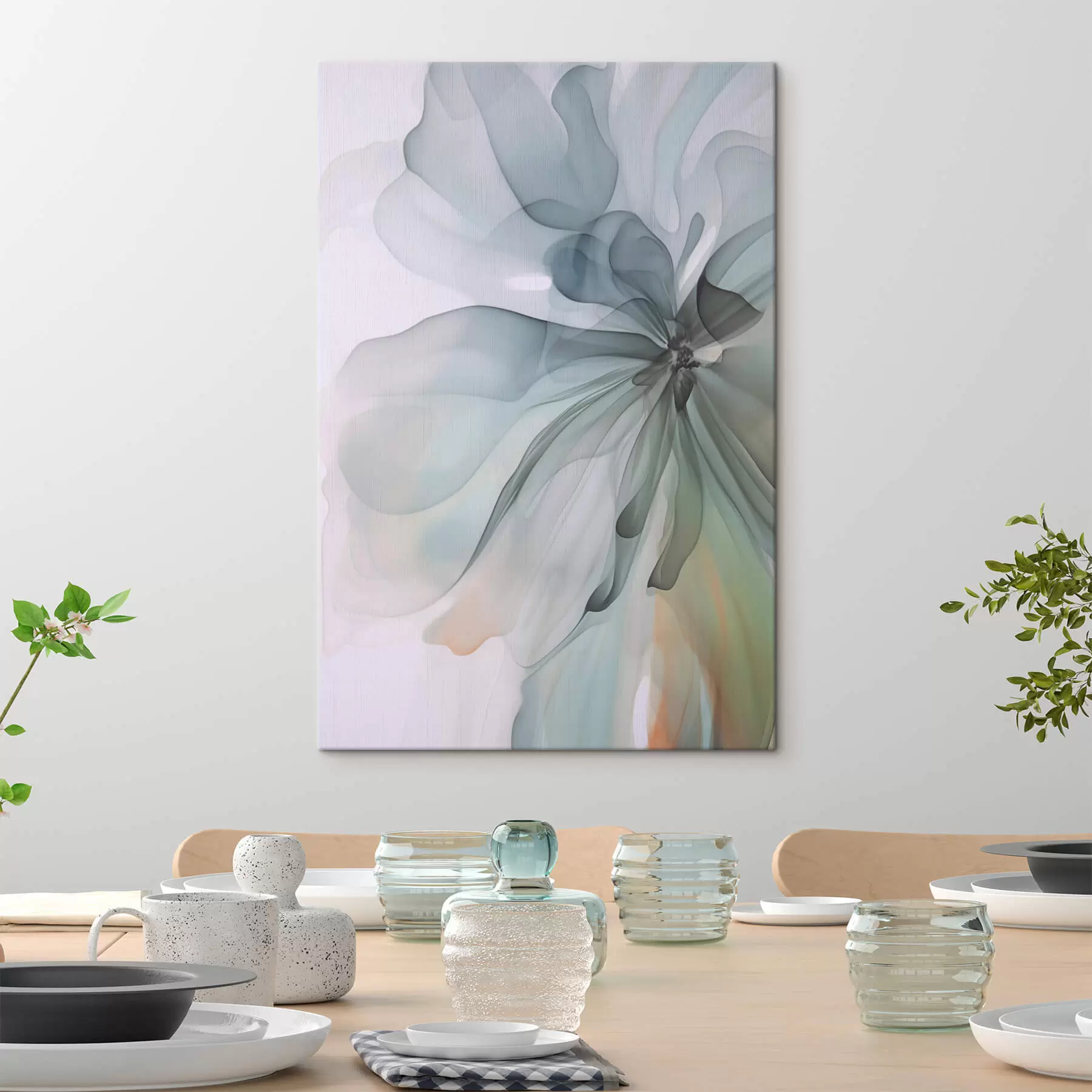 murales de pared Flor abstracta delicada s47328