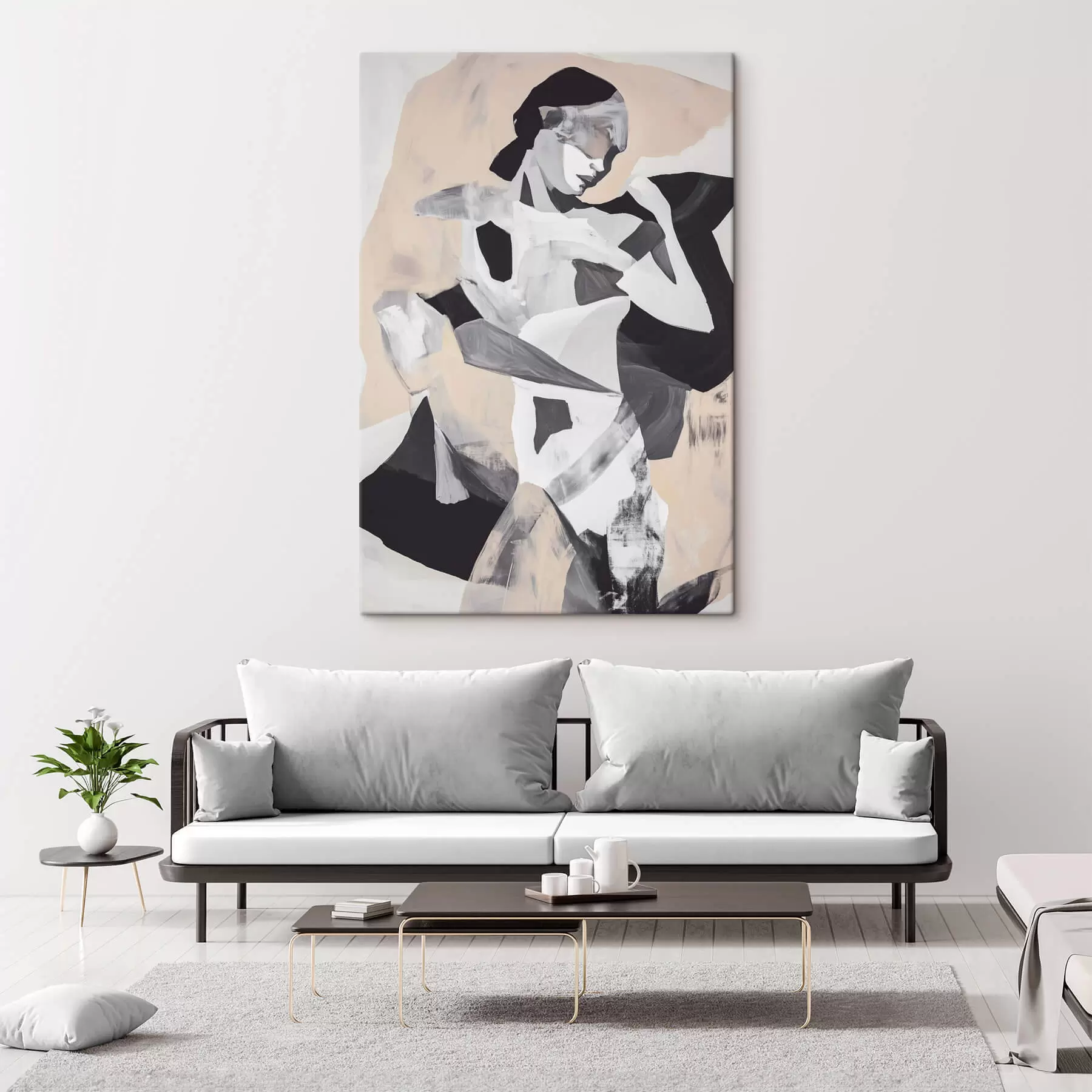 murales de pared Silueta abstracta s47658