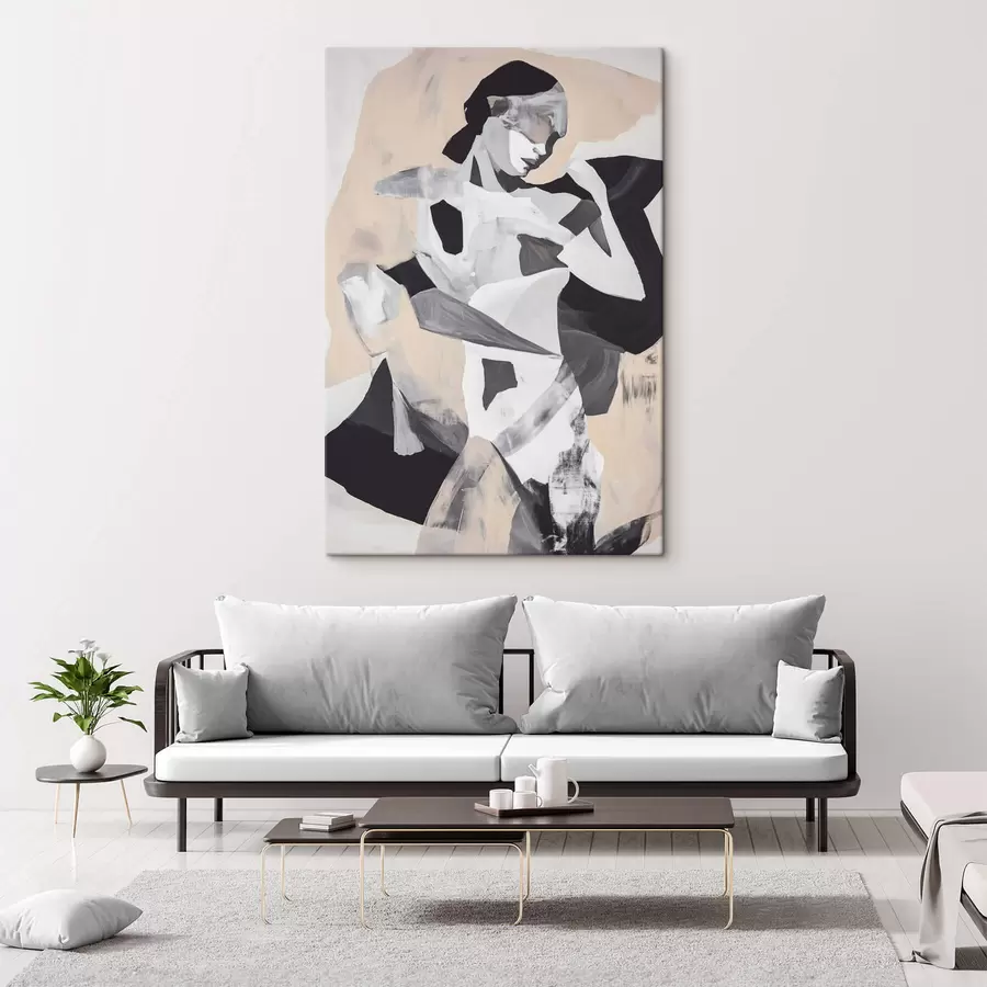 murales de pared Silueta abstracta s47658