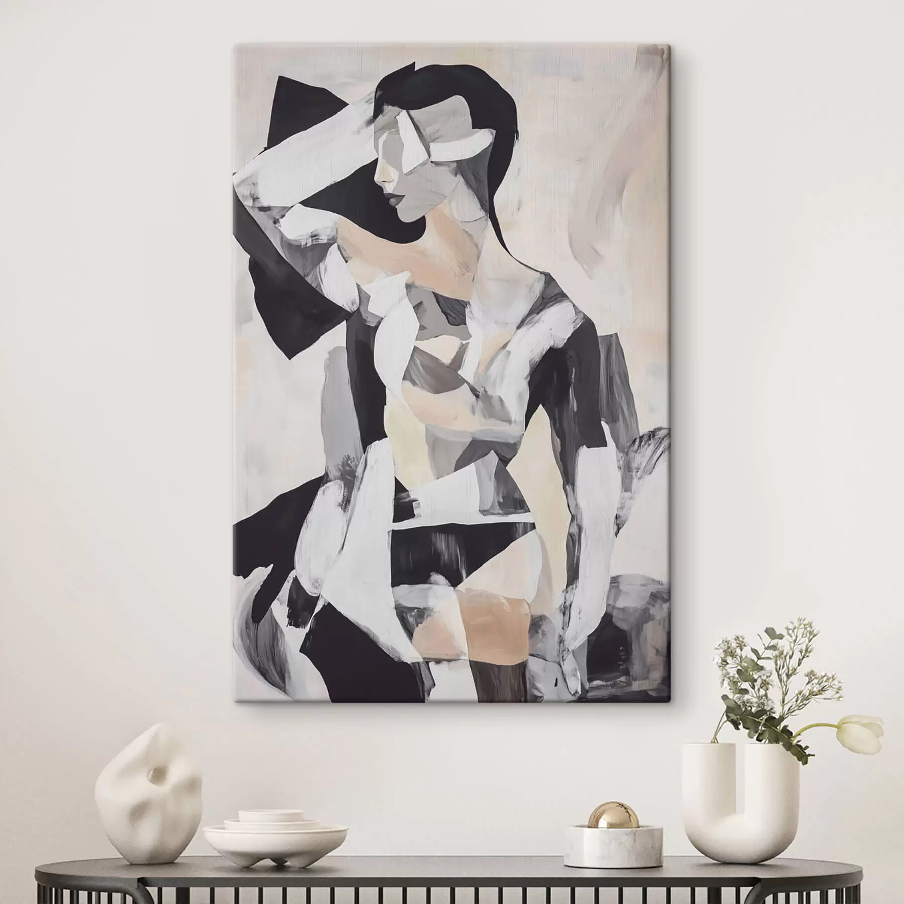 murales de pared Silueta abstracta s47659