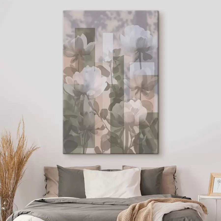 murales de pared Abstracción con flores s47661