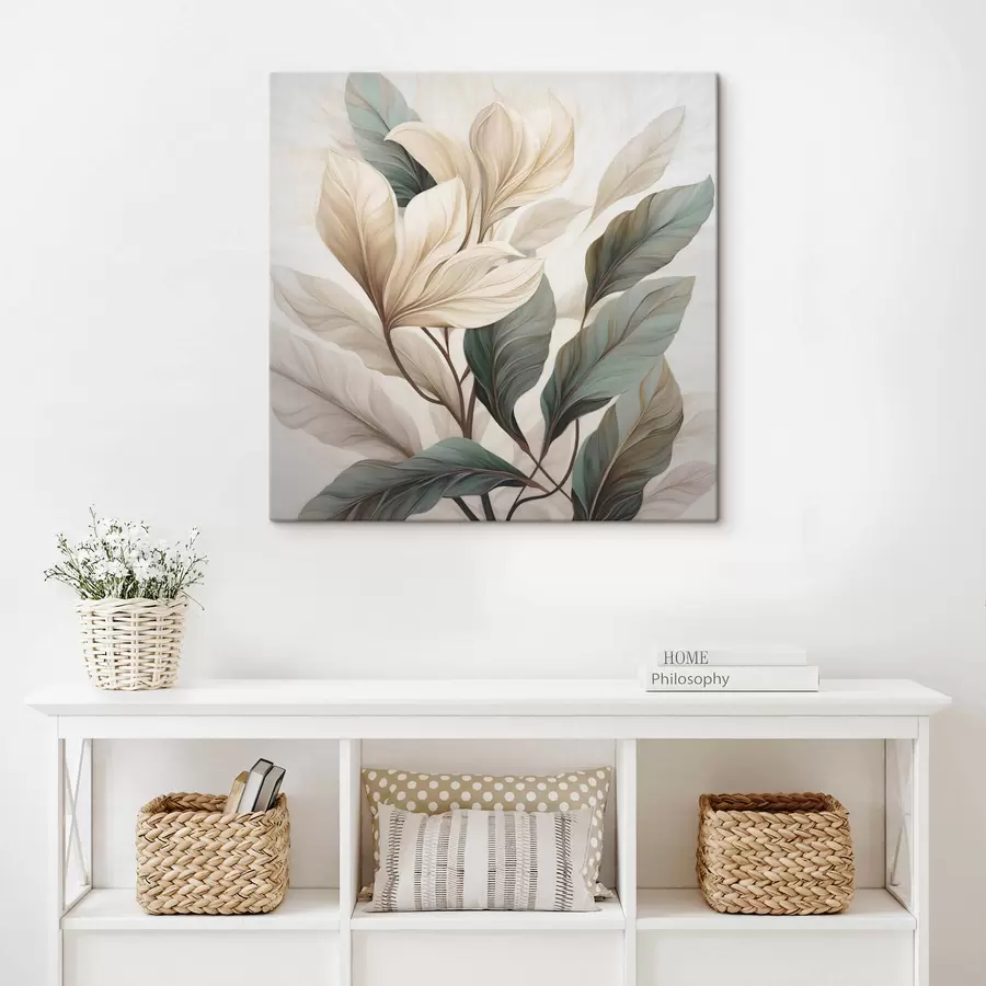 murales de pared Flores con hojas s47668