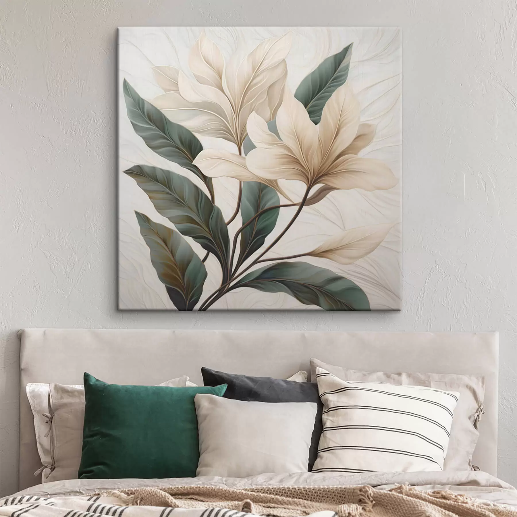 murales de pared Flores con hojas s47669