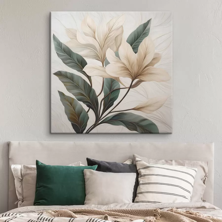 murales de pared Flores con hojas s47669