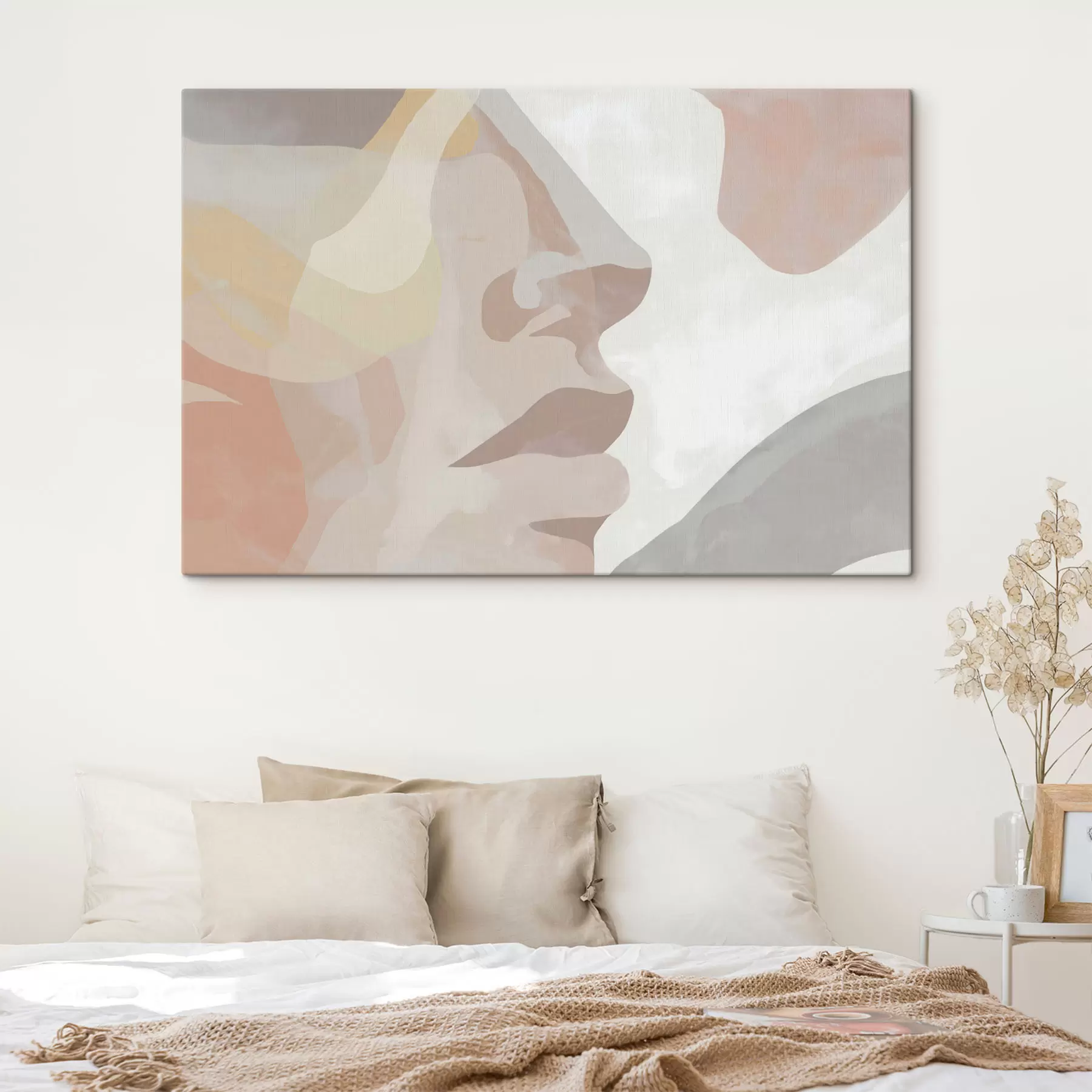 murales de pared Rostro abstracto minimalista s47774