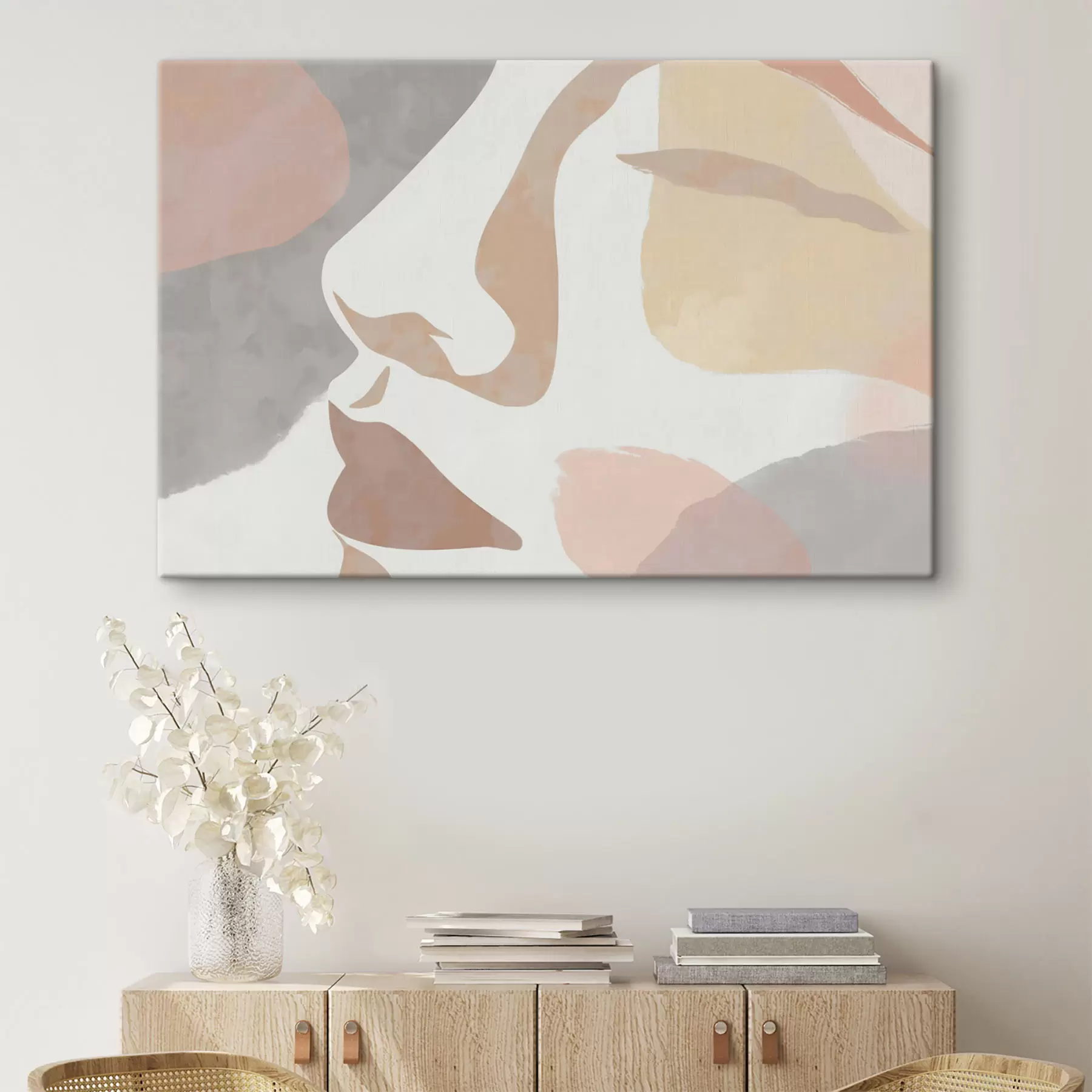 murales de pared Rostro abstracto minimalista s47777