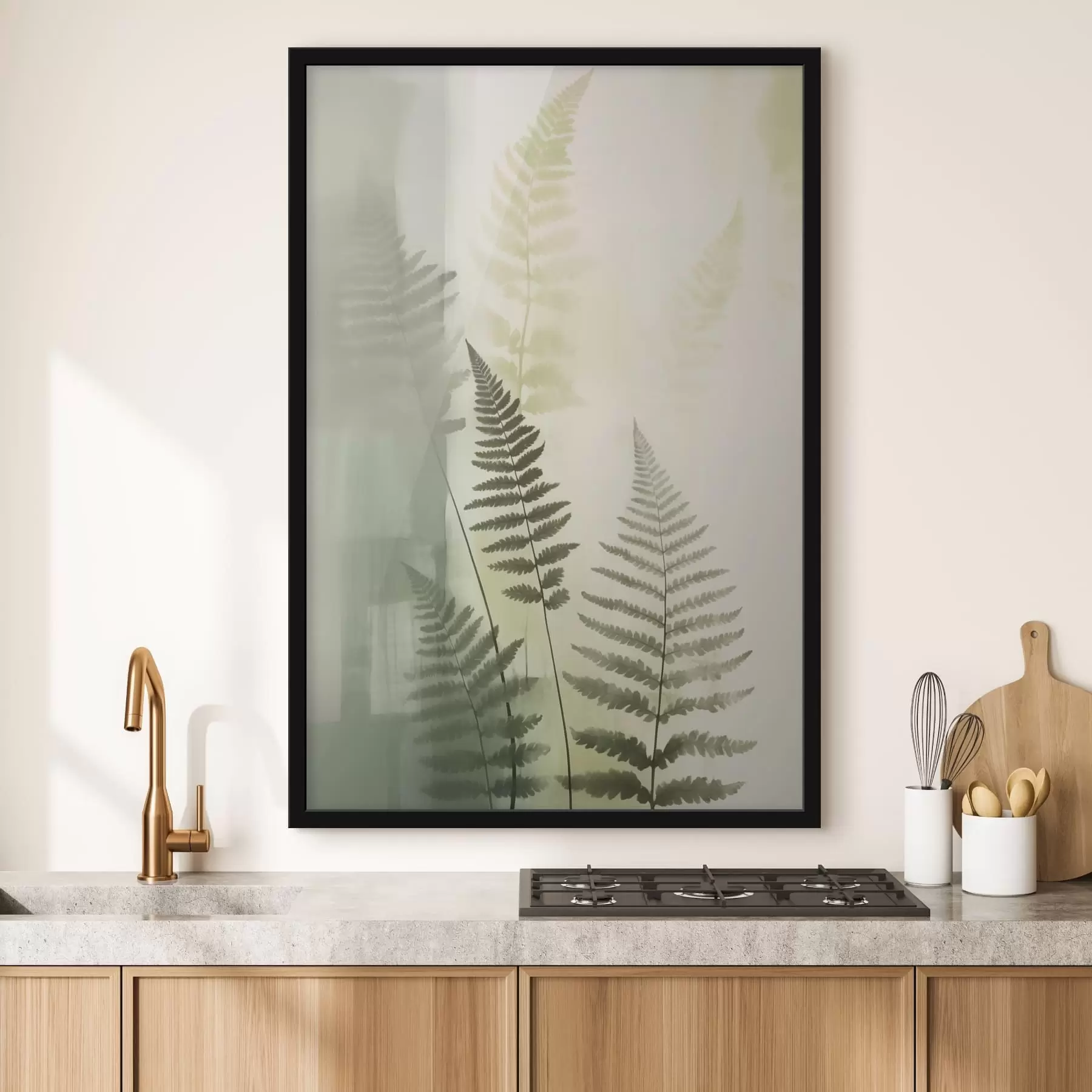 murales de pared Hojas de helecho f47657