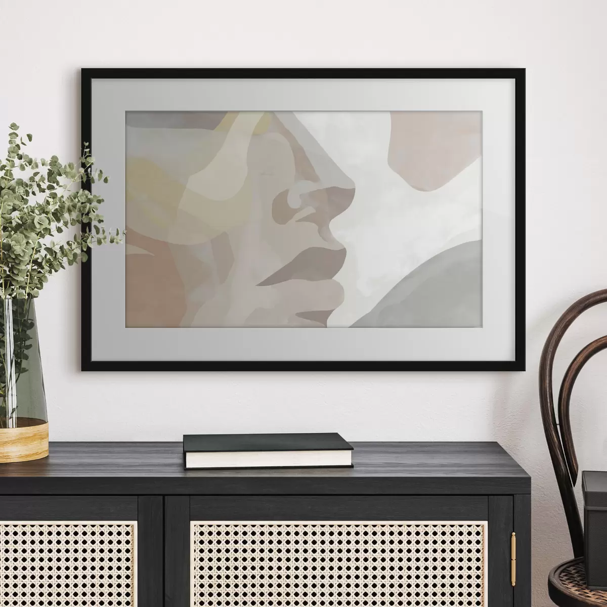 Poster Rostro abstracto minimalista f47774