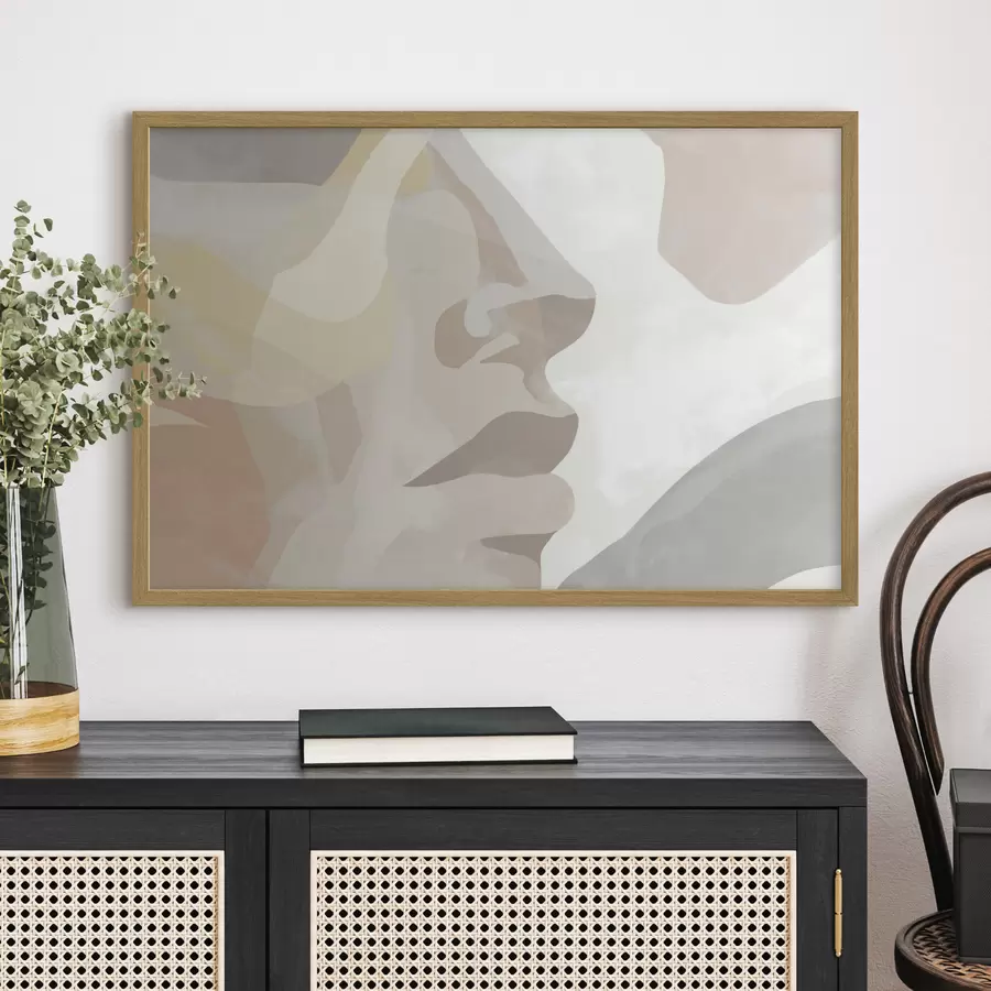 murales de pared Rostro abstracto minimalista f47774