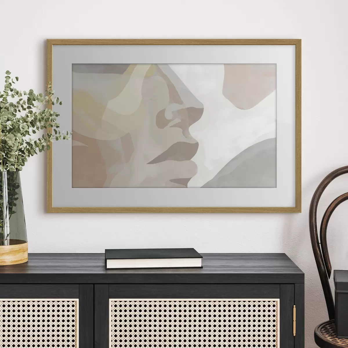 Poster Rostro abstracto minimalista f47774