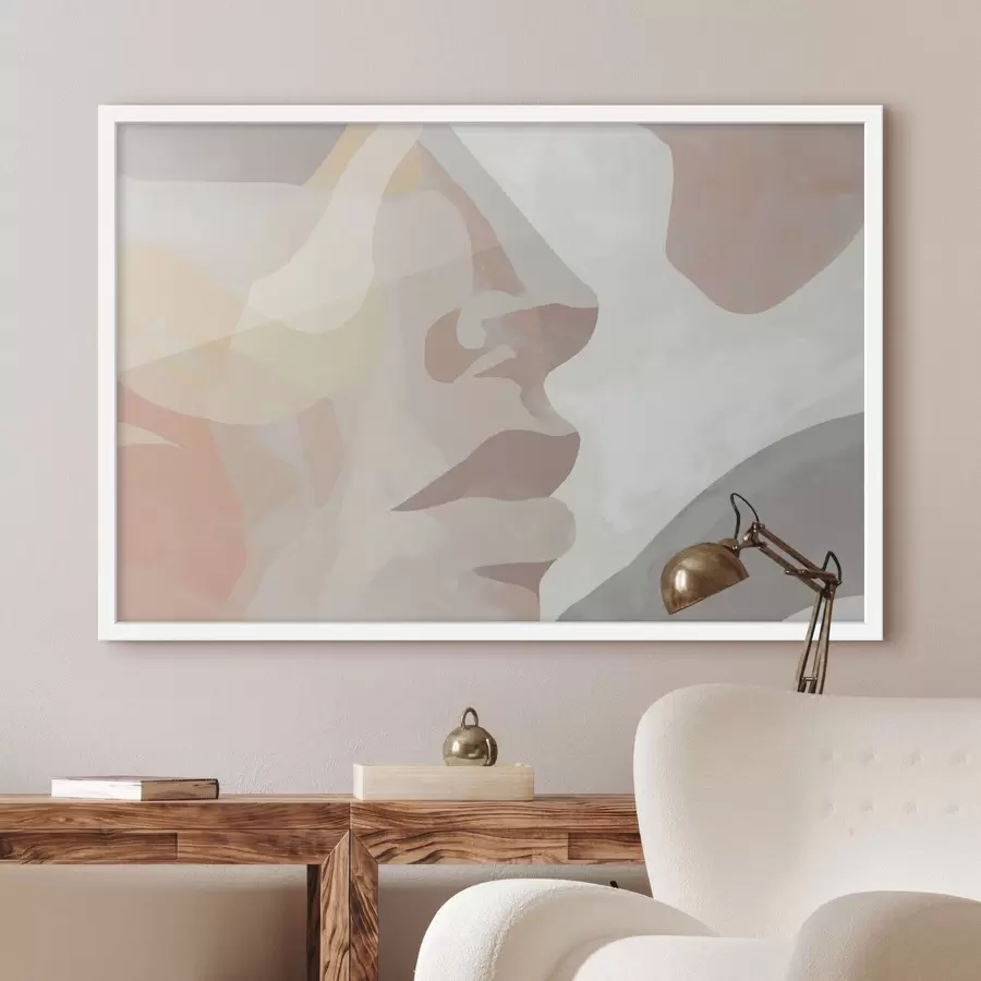 murales de pared Rostro abstracto minimalista f47774