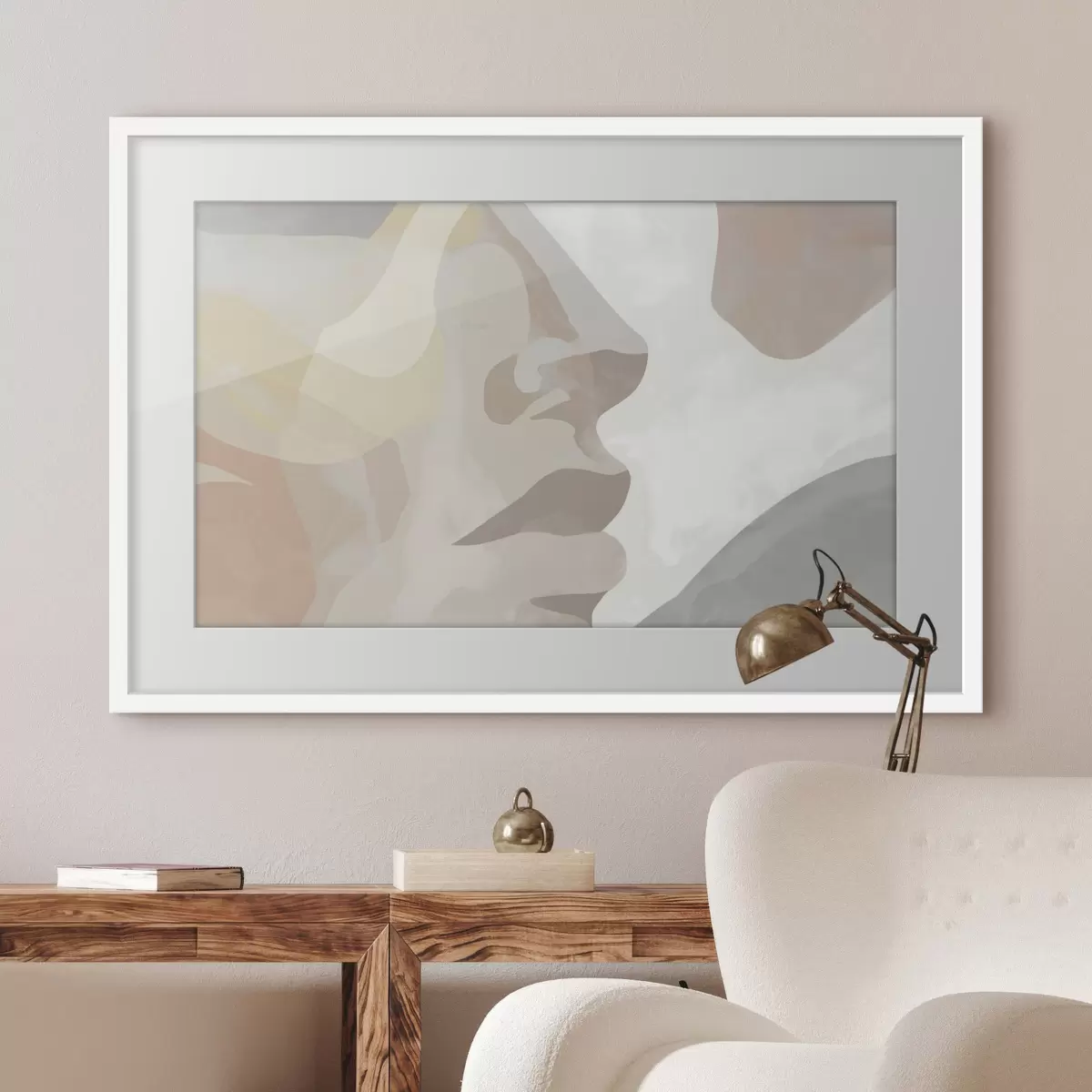Poster Rostro abstracto minimalista f47774