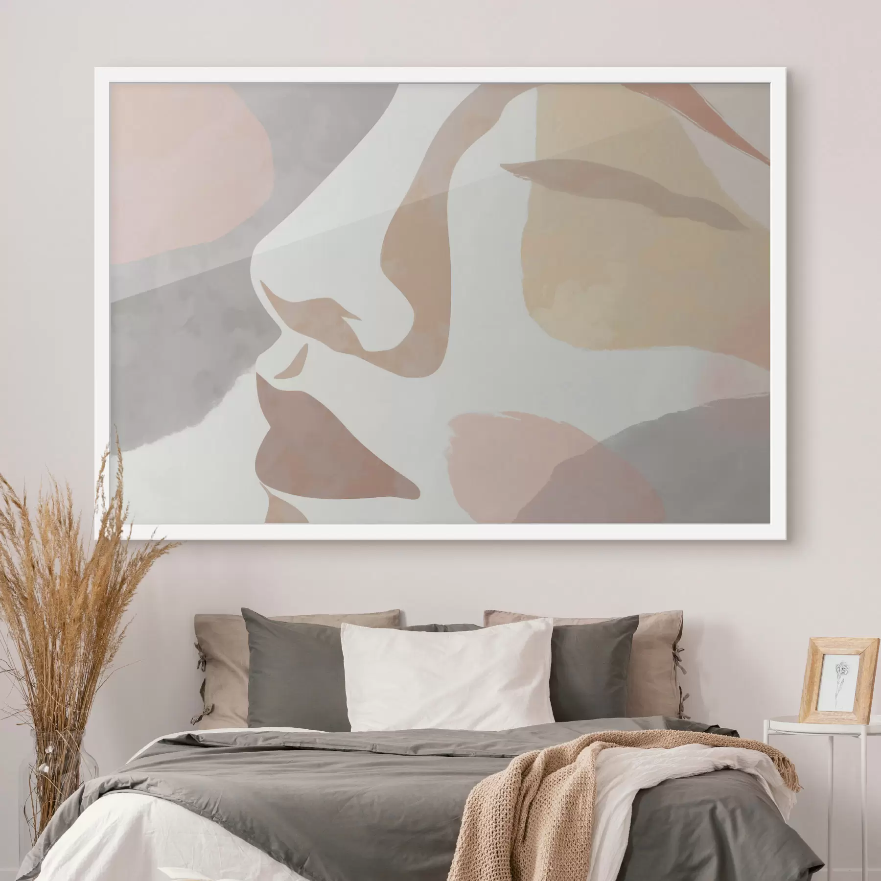 murales de pared Rostro abstracto minimalista f47777