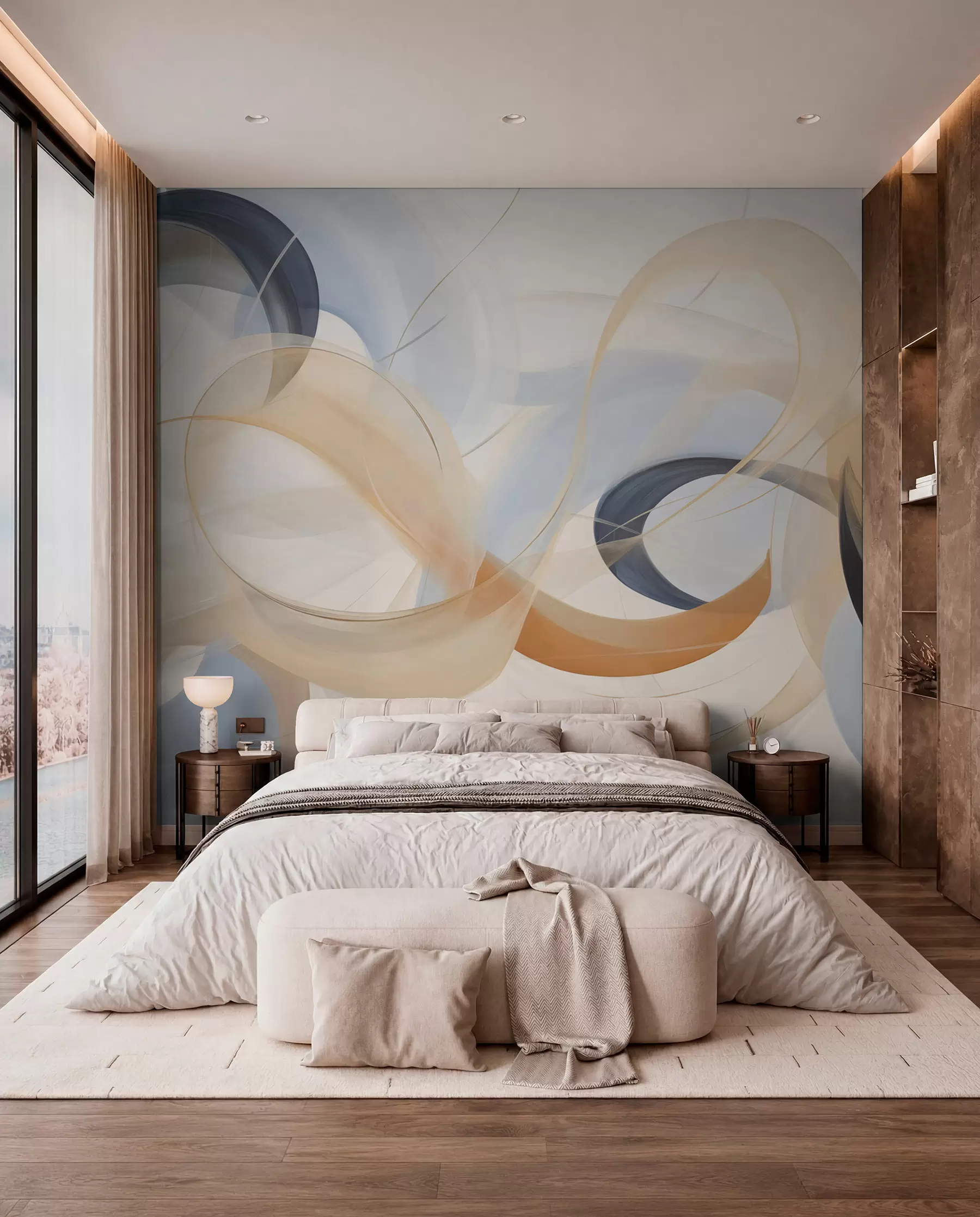 murales de pared Danza de cintas w05204