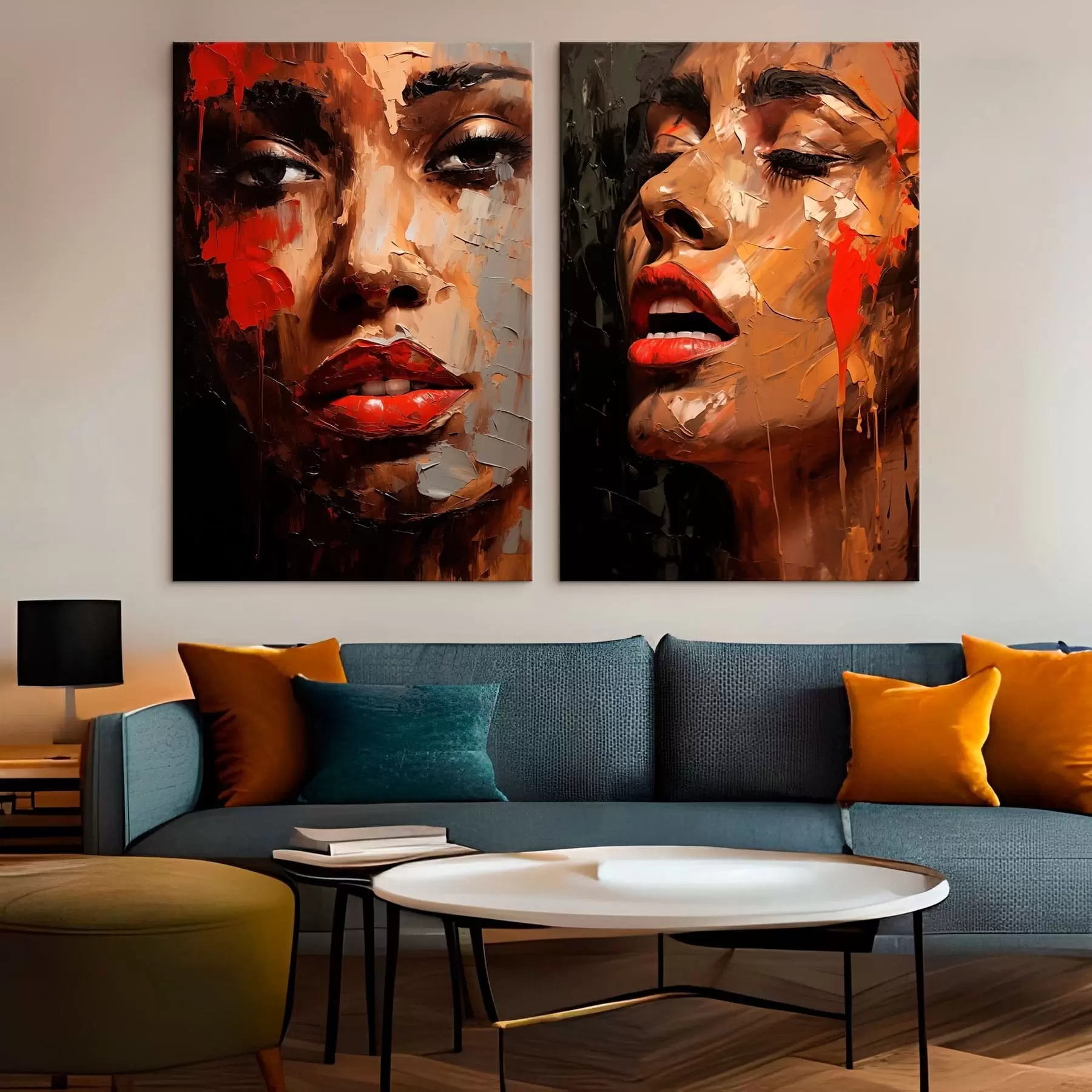 murales de pared Mirada fragmentada m01307