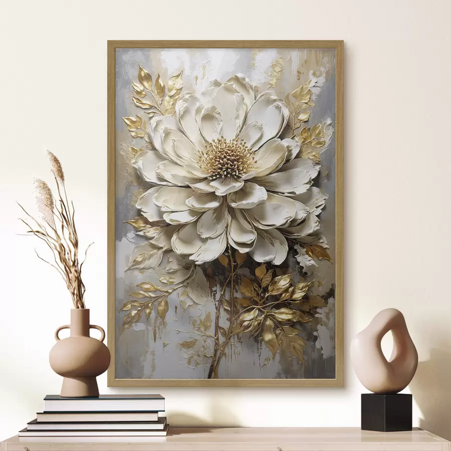 murales de pared Flor ligera con textura f47271